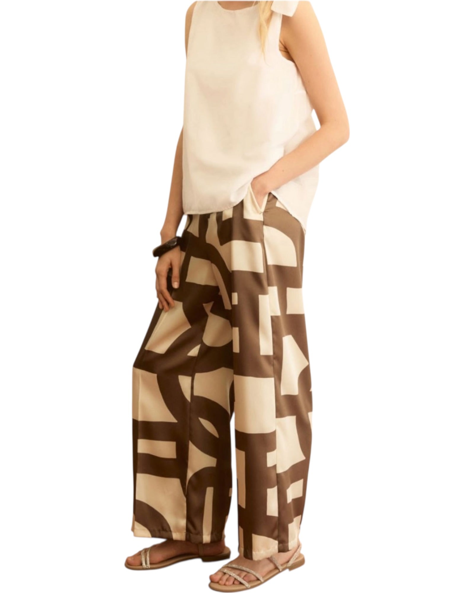 Παντελόνι με ψηλή μέση EMMALBERO