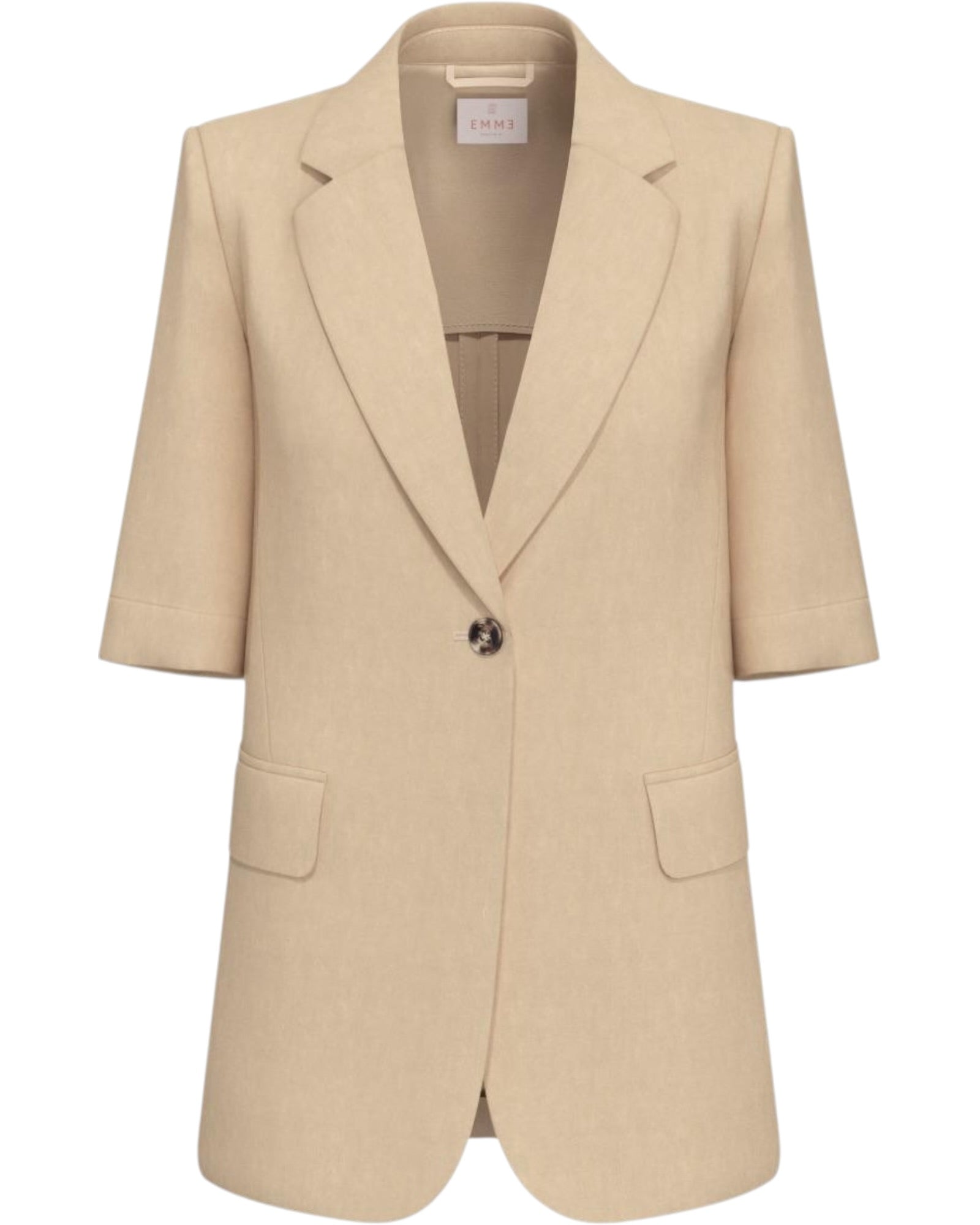 Λινό σακάκι με κοντά μανίκια EMMCORONE