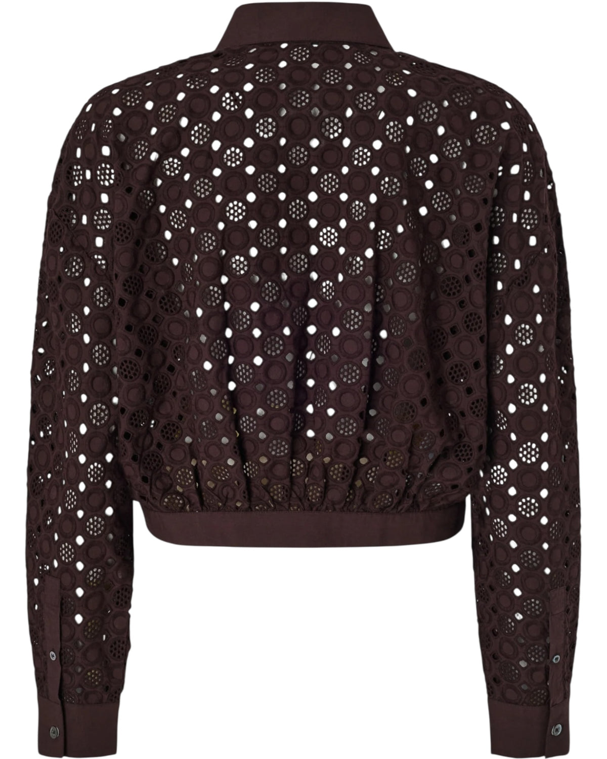 Κοντό πουκάμισο με κέντημα CHARITA