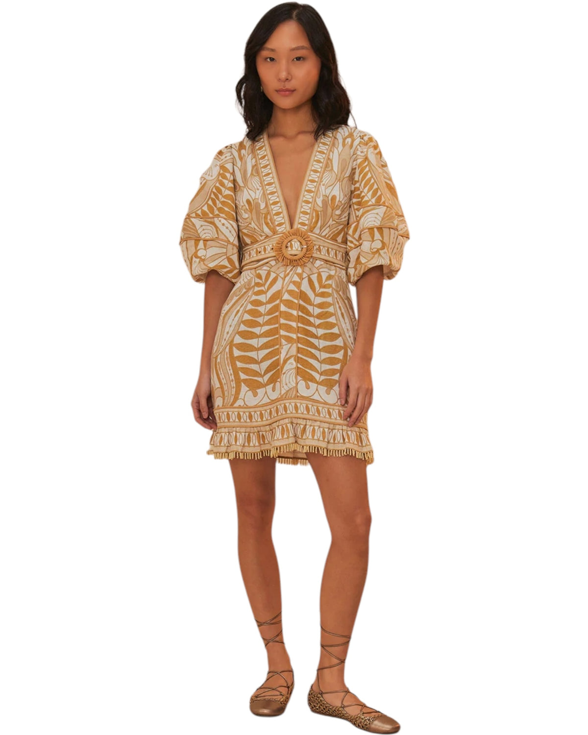 Μίνι φόρεμα από δαντέλα Nature