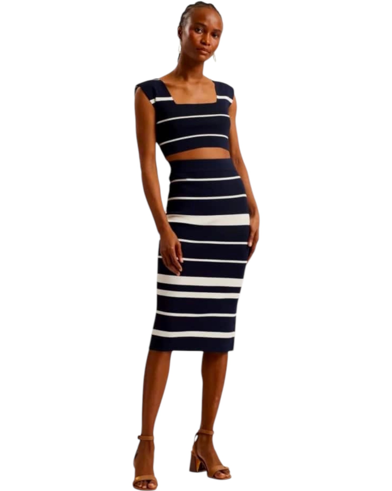 Πλεκτή BODYCON MIDI φούστα EMILIHA
