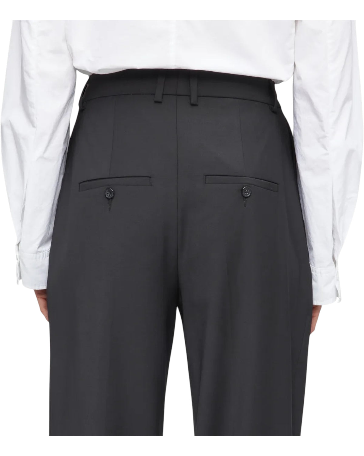 Πλισέ παντελόνι σε bi-stretch RUSTLE