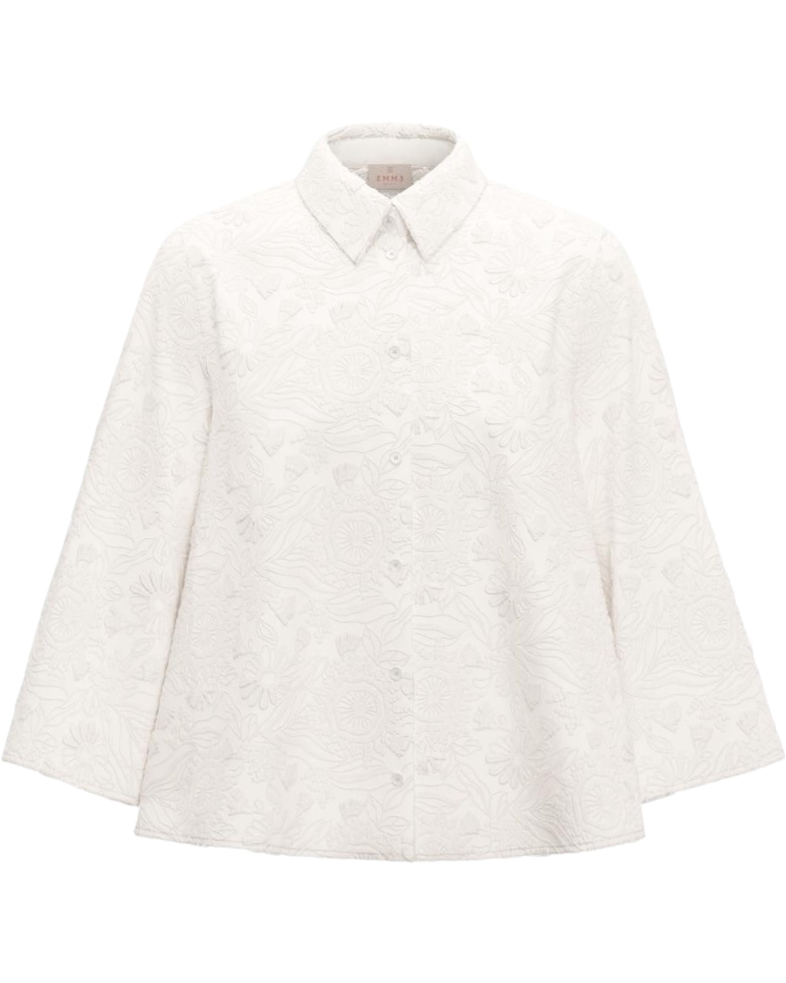 Πουκάμισο από κεντημένο ύφασμα EMMAMICO