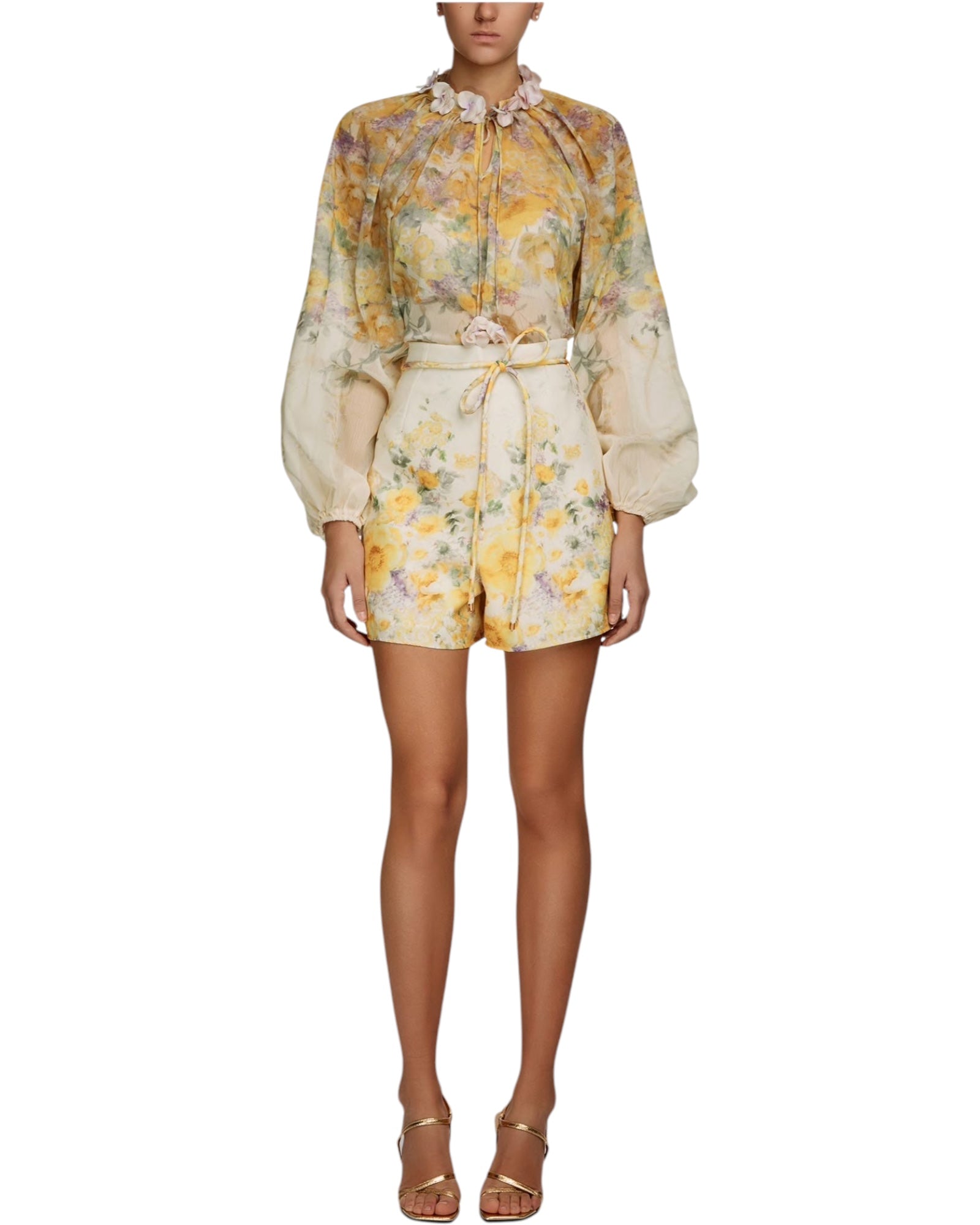 Γυναικείο φλοράλ σετ με στάμπα CHAO