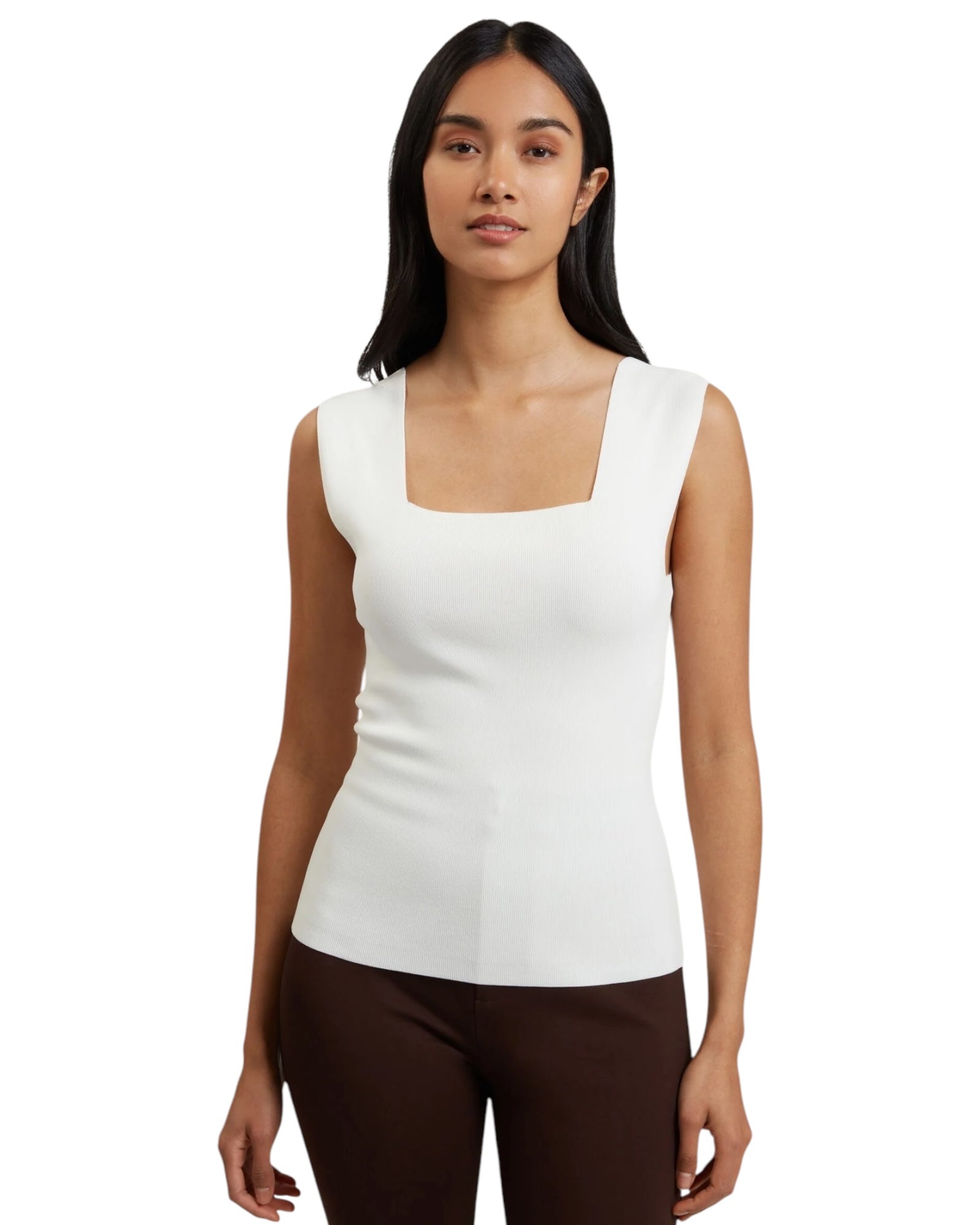 Πλεκτό τοπ με τετράγωνο λαιμό Binkkii