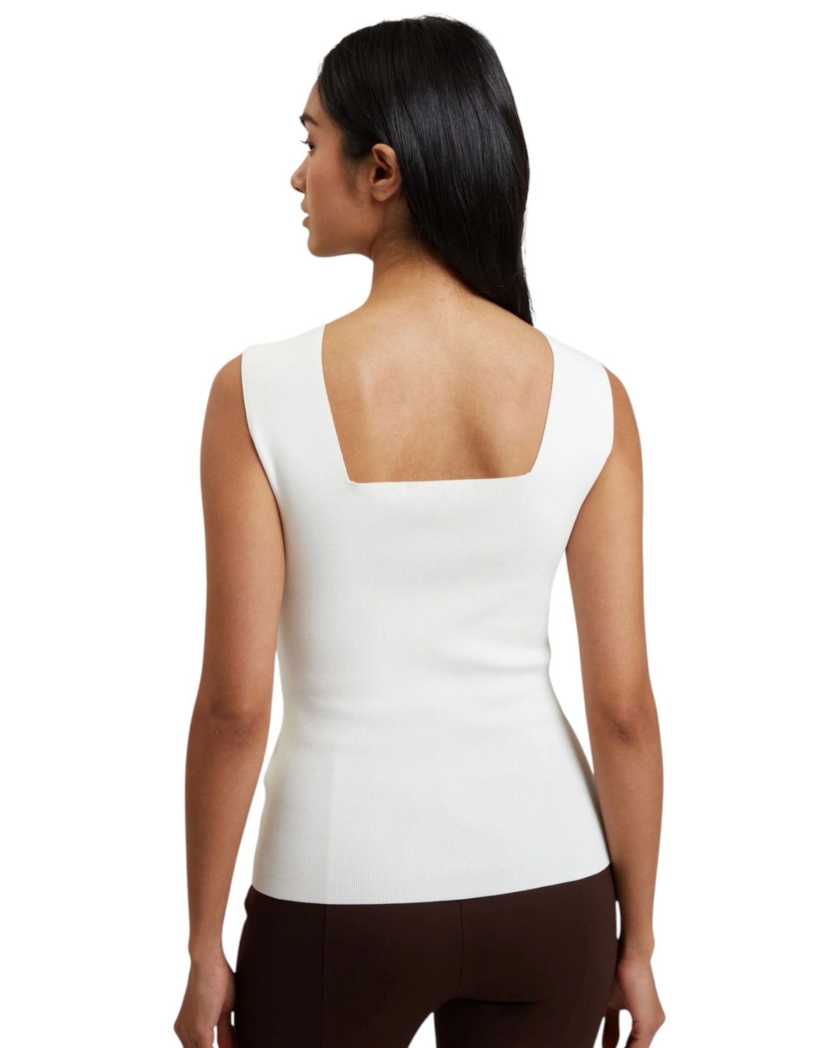 Πλεκτό τοπ με τετράγωνο λαιμό Binkkii