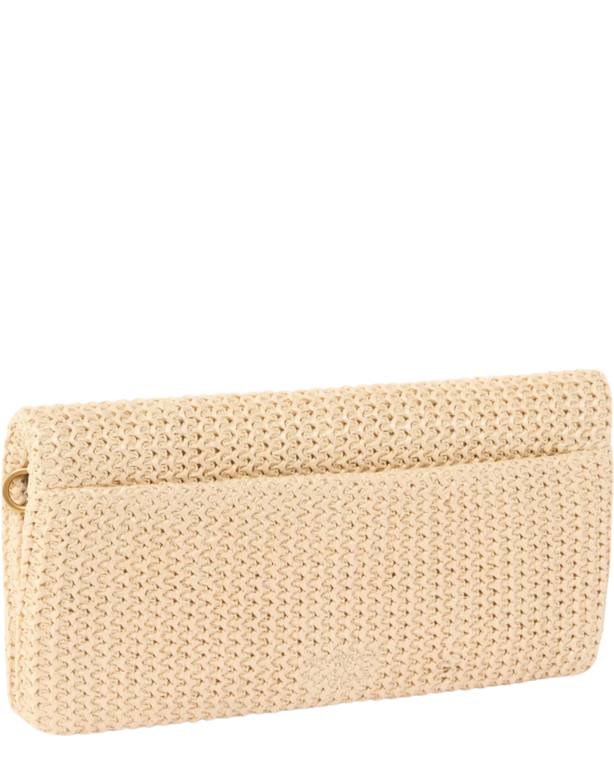 Κλασική μεσαία τσάντα ώμου Love Bag Click Soft Horizontal από raffia