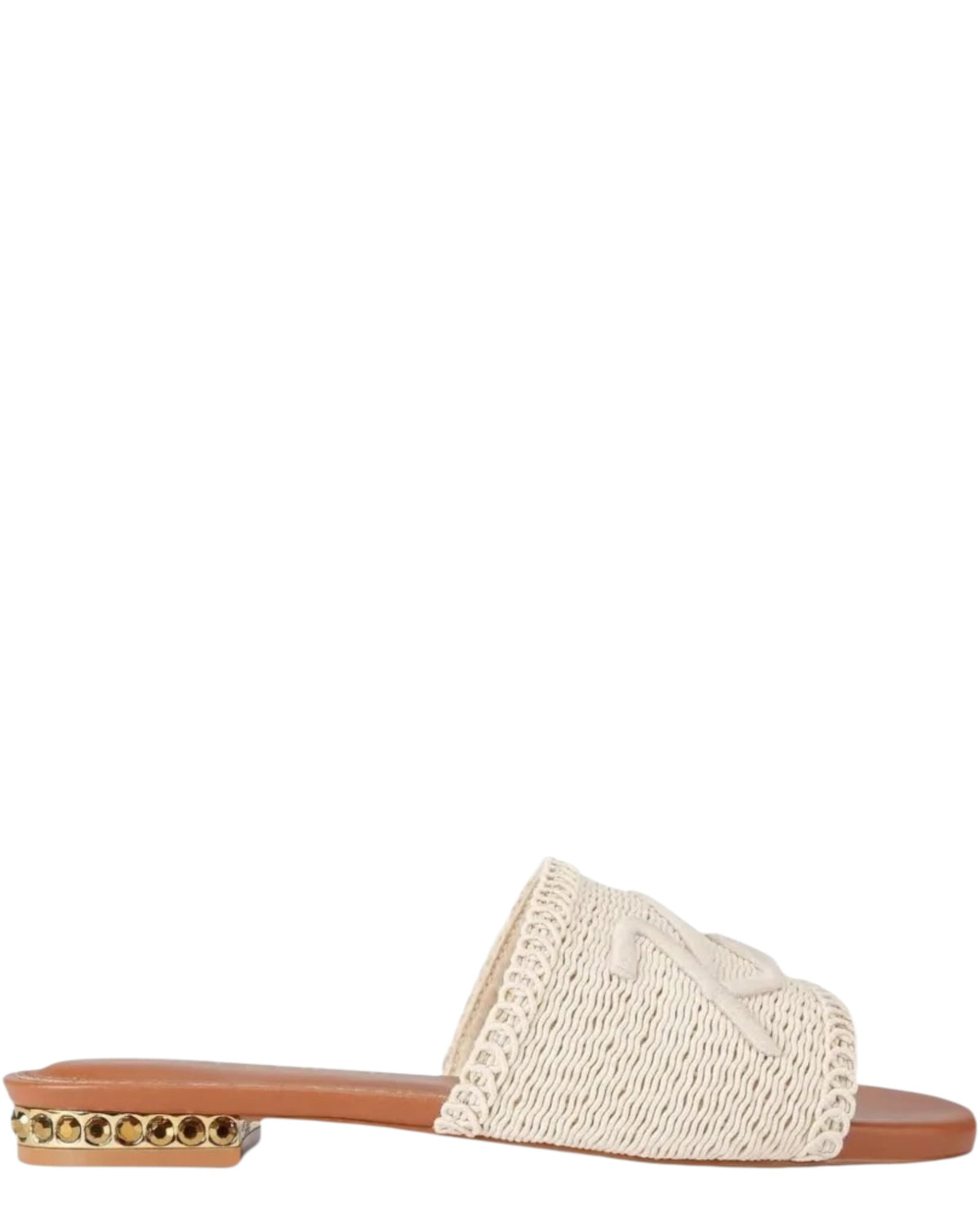 Σανδάλια με κεντημένο λογότυπο KURT WOVEN FLAT
