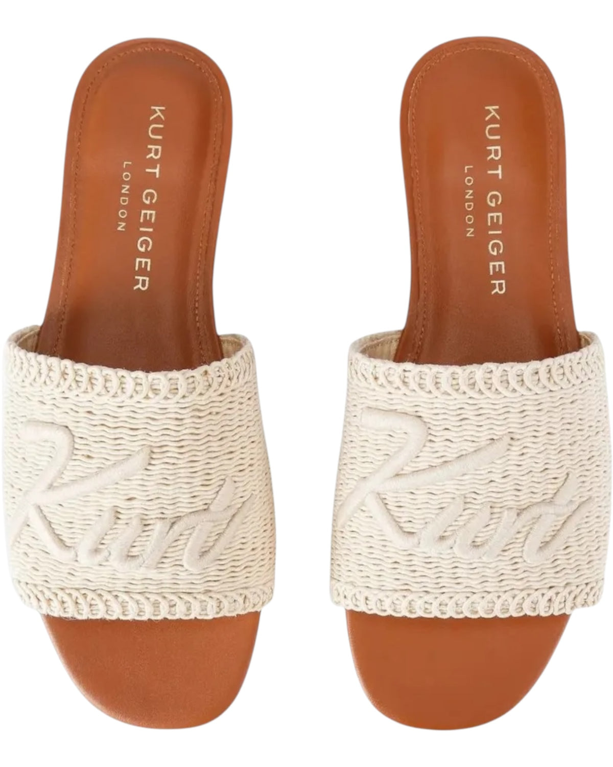Σανδάλια με κεντημένο λογότυπο KURT WOVEN FLAT