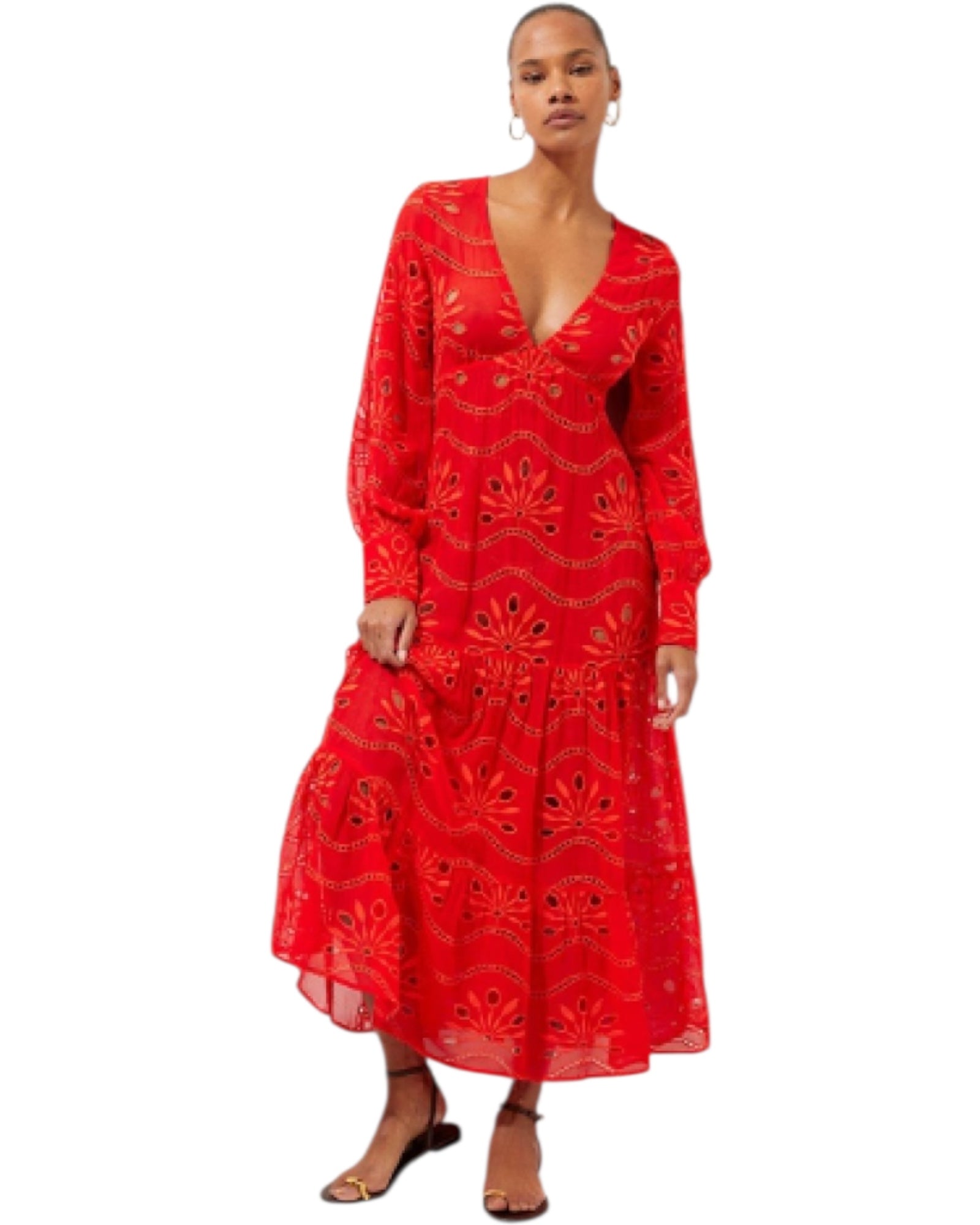 Maxi φόρεμα παραλίας Georgette