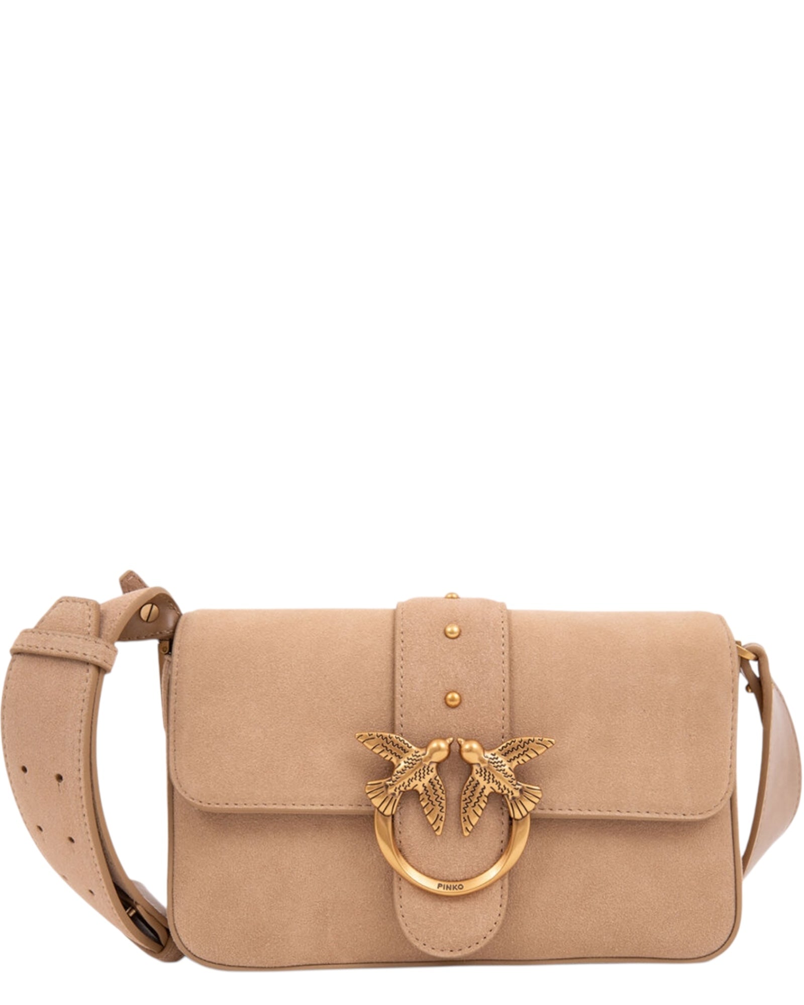 Τσάντα ώμου LOVE ONE MINI SLOUCHY SUEDE