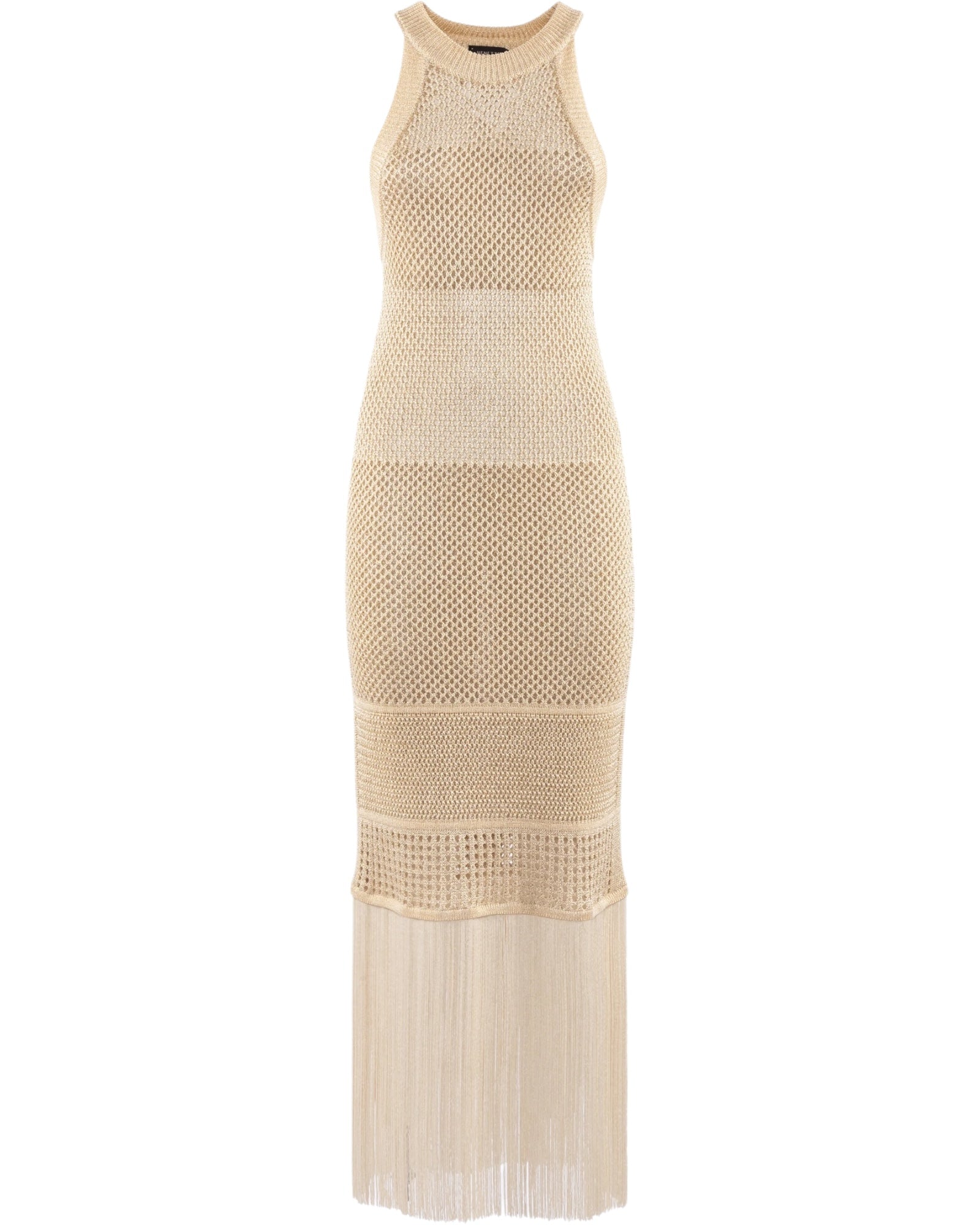 Maxi φόρεμα από πλεκτό lurex MAGLIA TUA