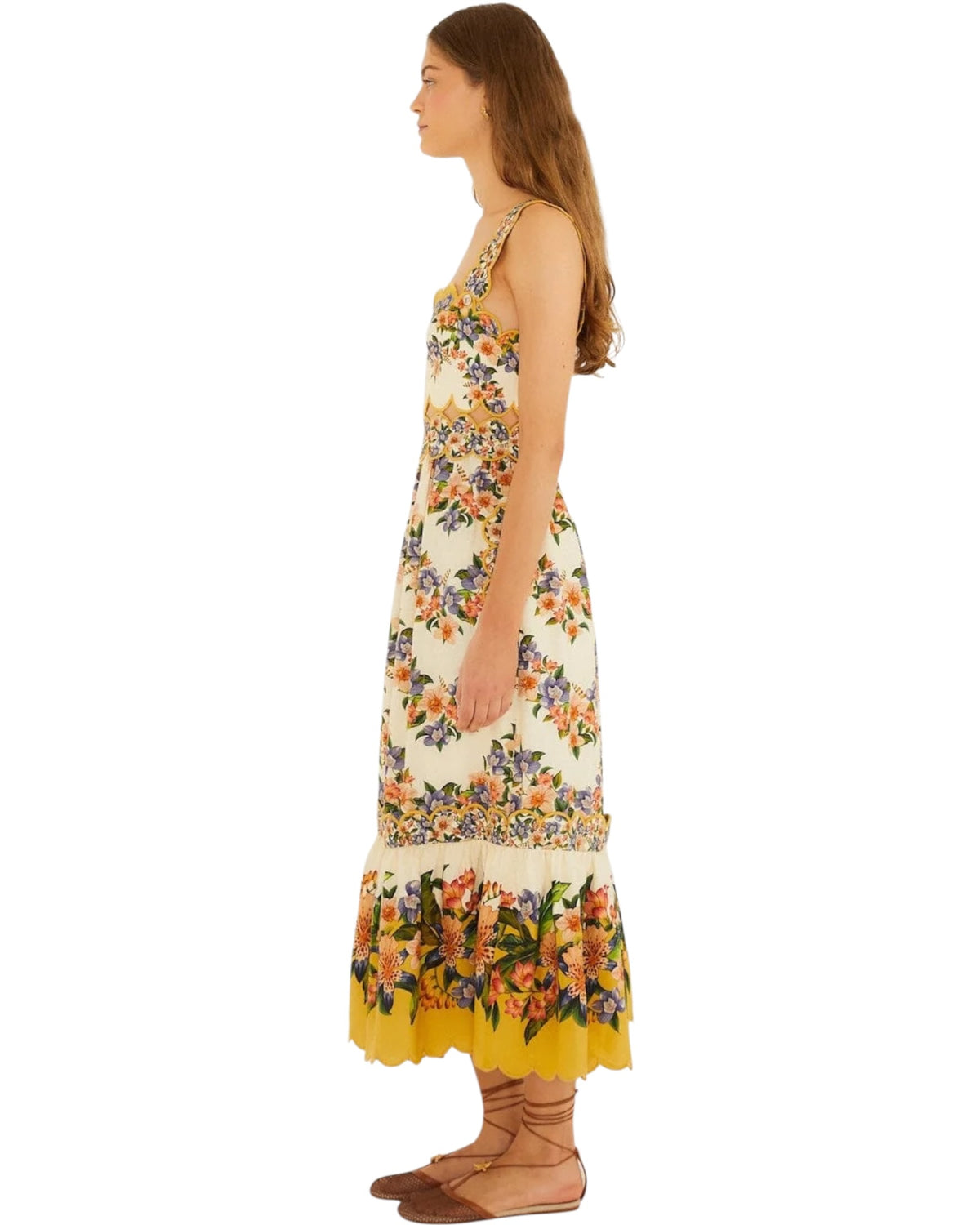 Midi floral φόρεμα HILO