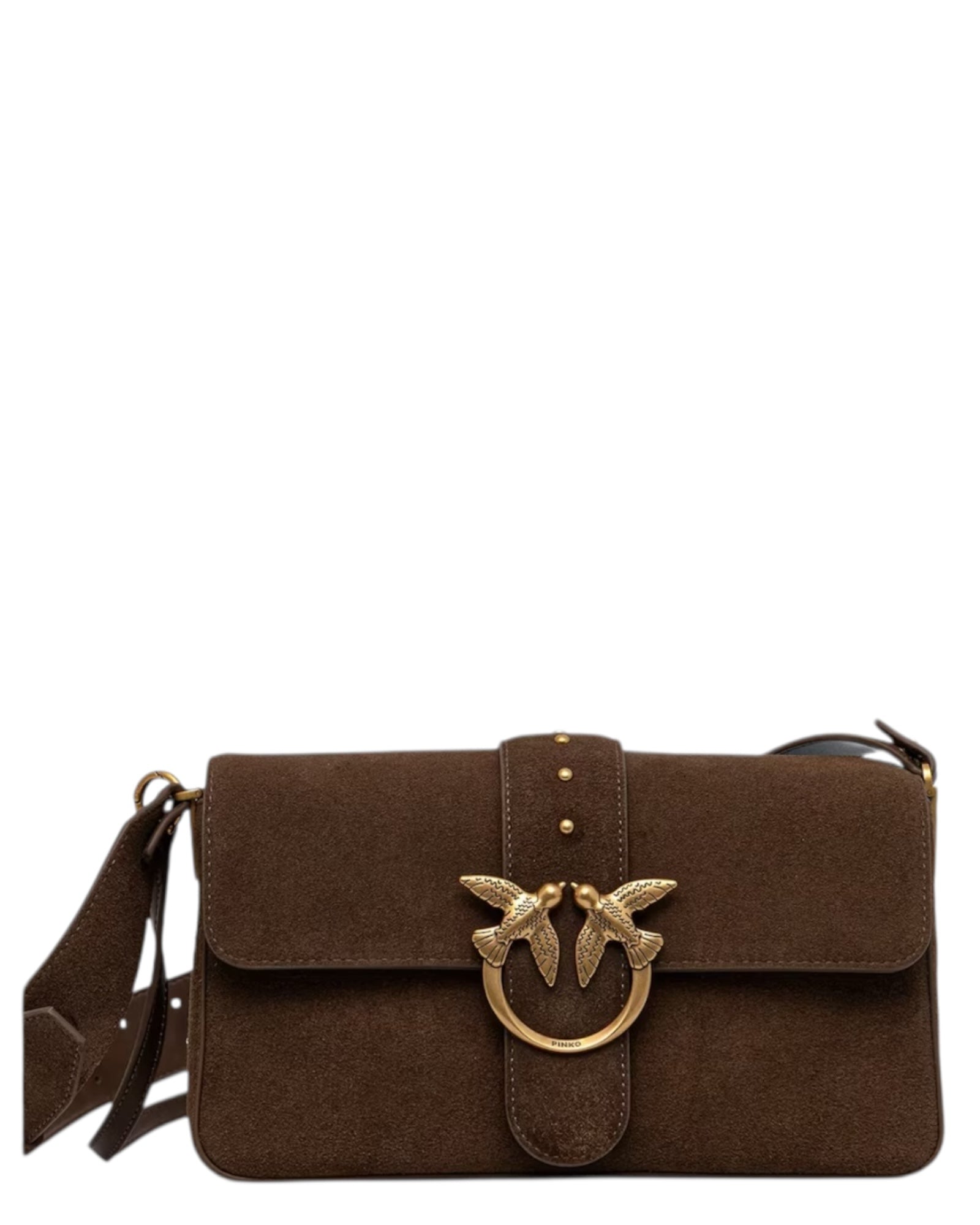 Τσάντα ώμου LOVE ONE MINI SLOUCHY SUEDE