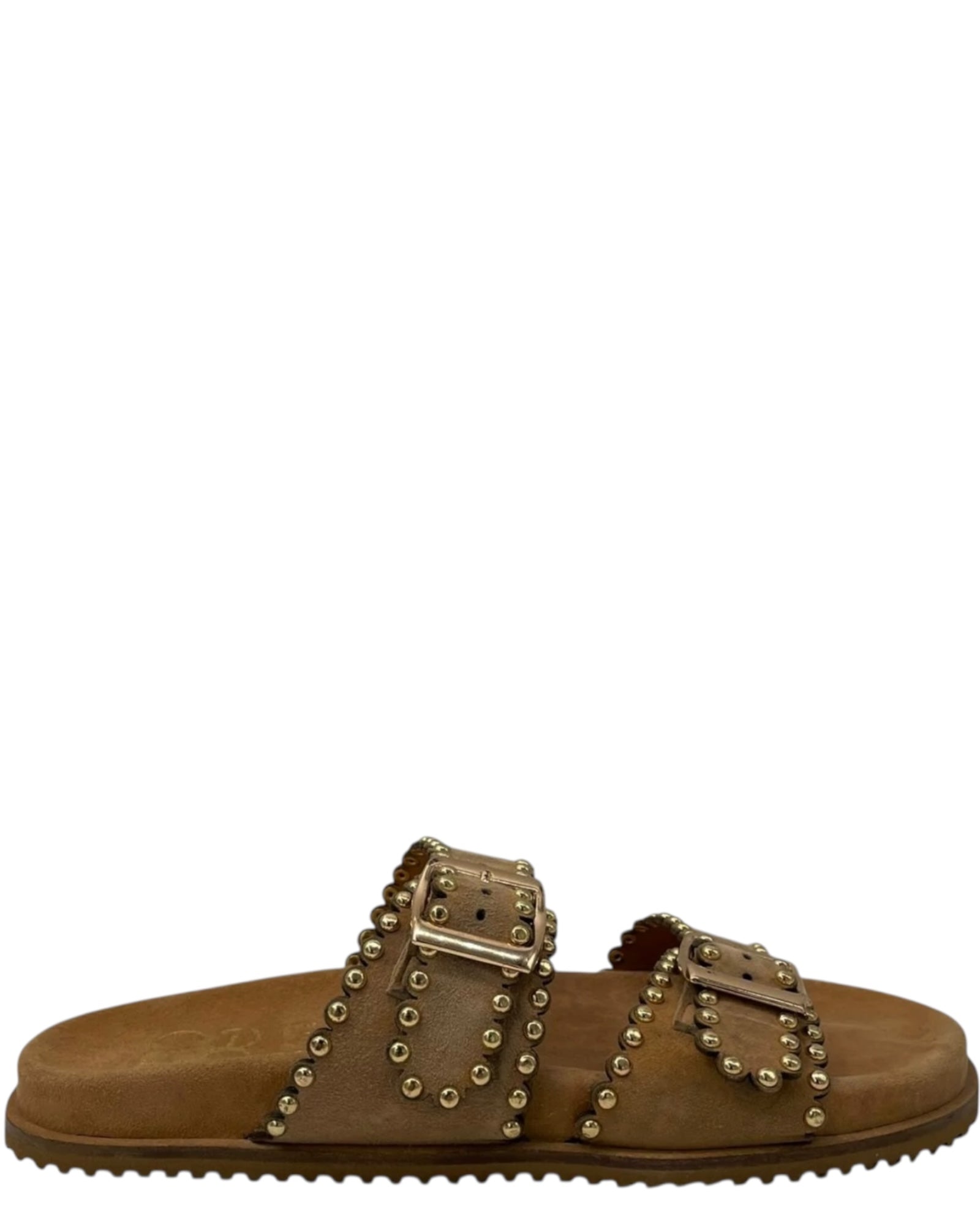 Δερμάτινα σανδάλια με τρουκς BROWN