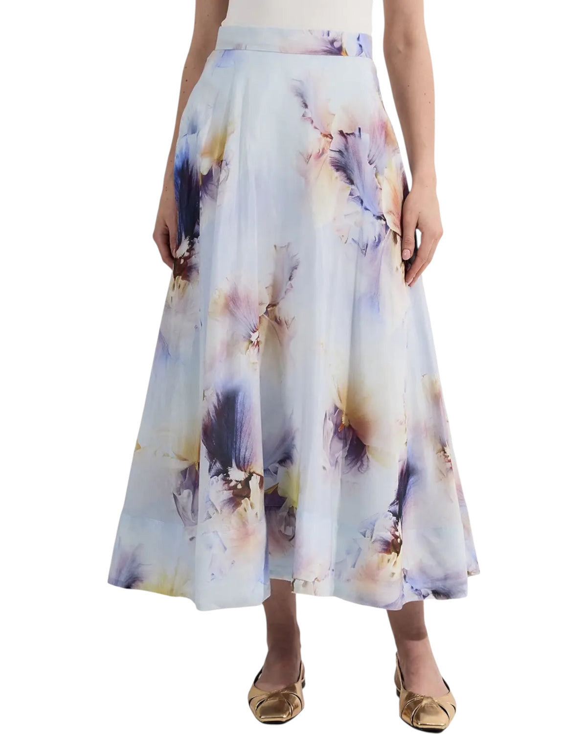 Midi floral φούστα