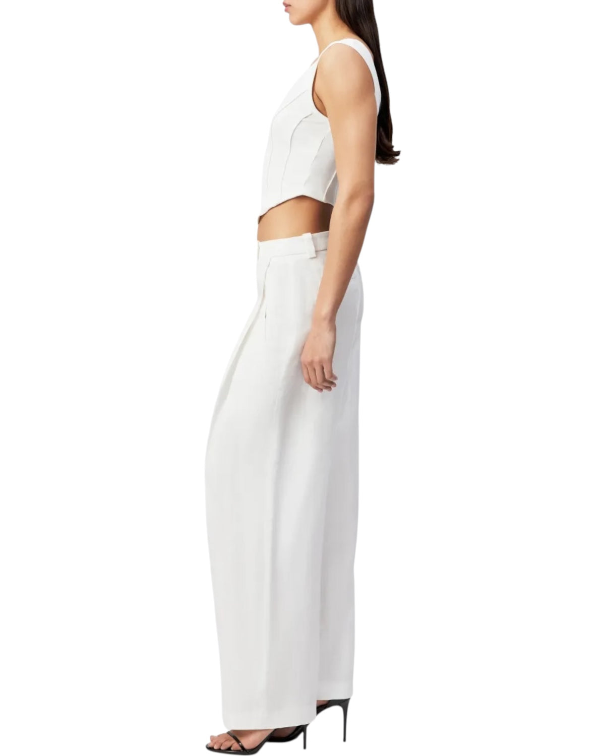 Crop top με λεπτομέρειες κορσέ AGAPA