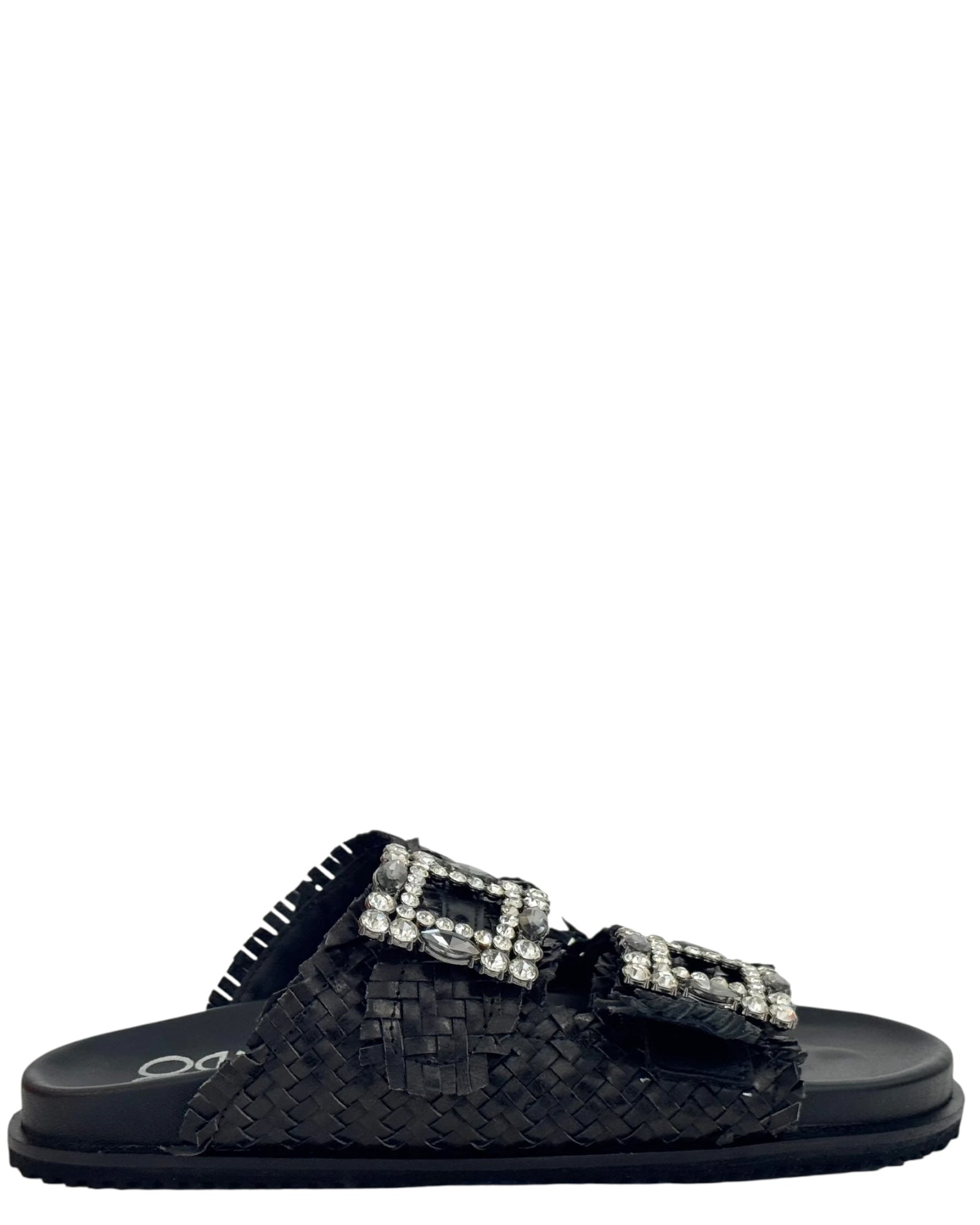 Δερμάτινα σανδάλια NAPPA BLACK