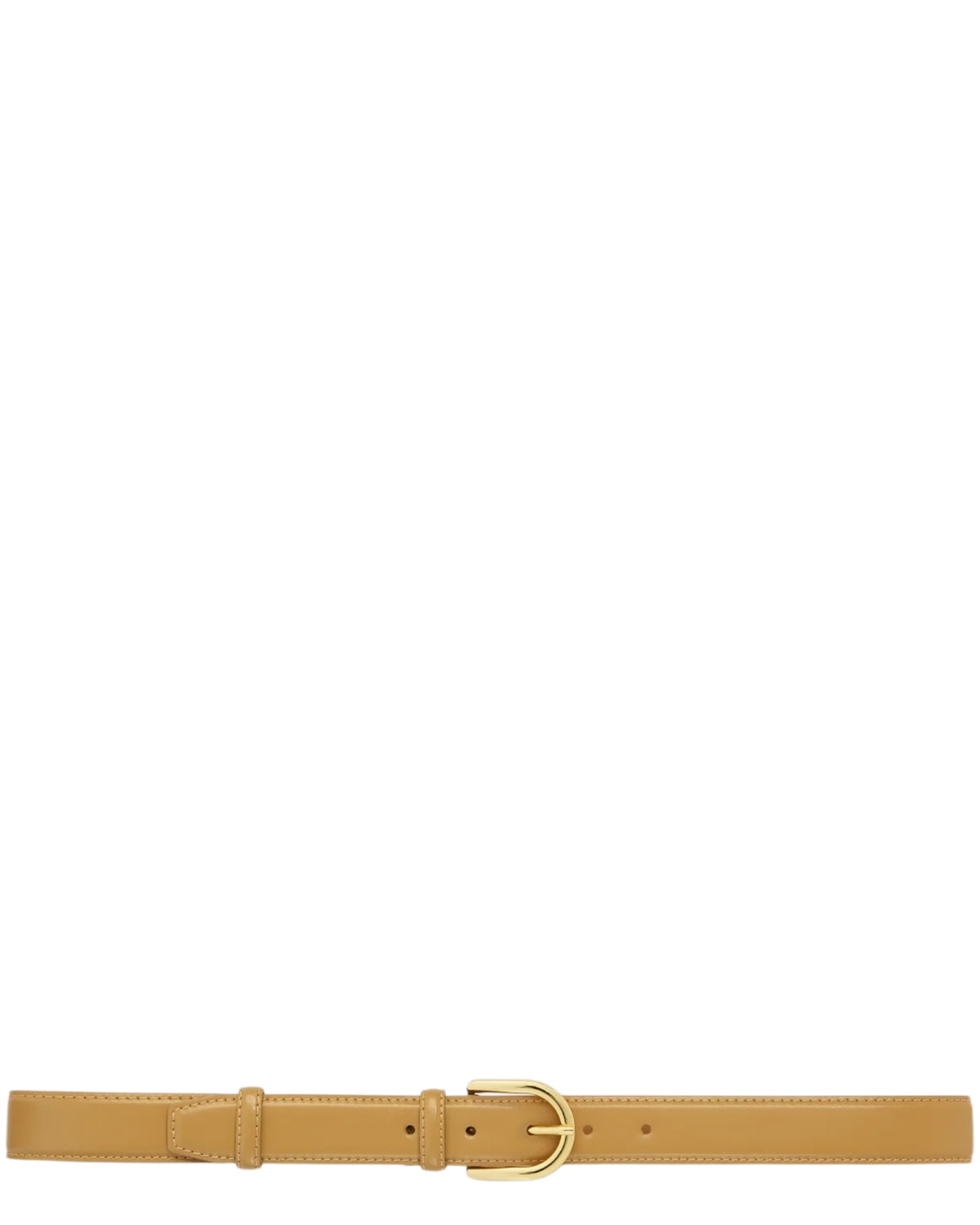 Δερμάτινη ζώνη με χρυσή αγκράφα