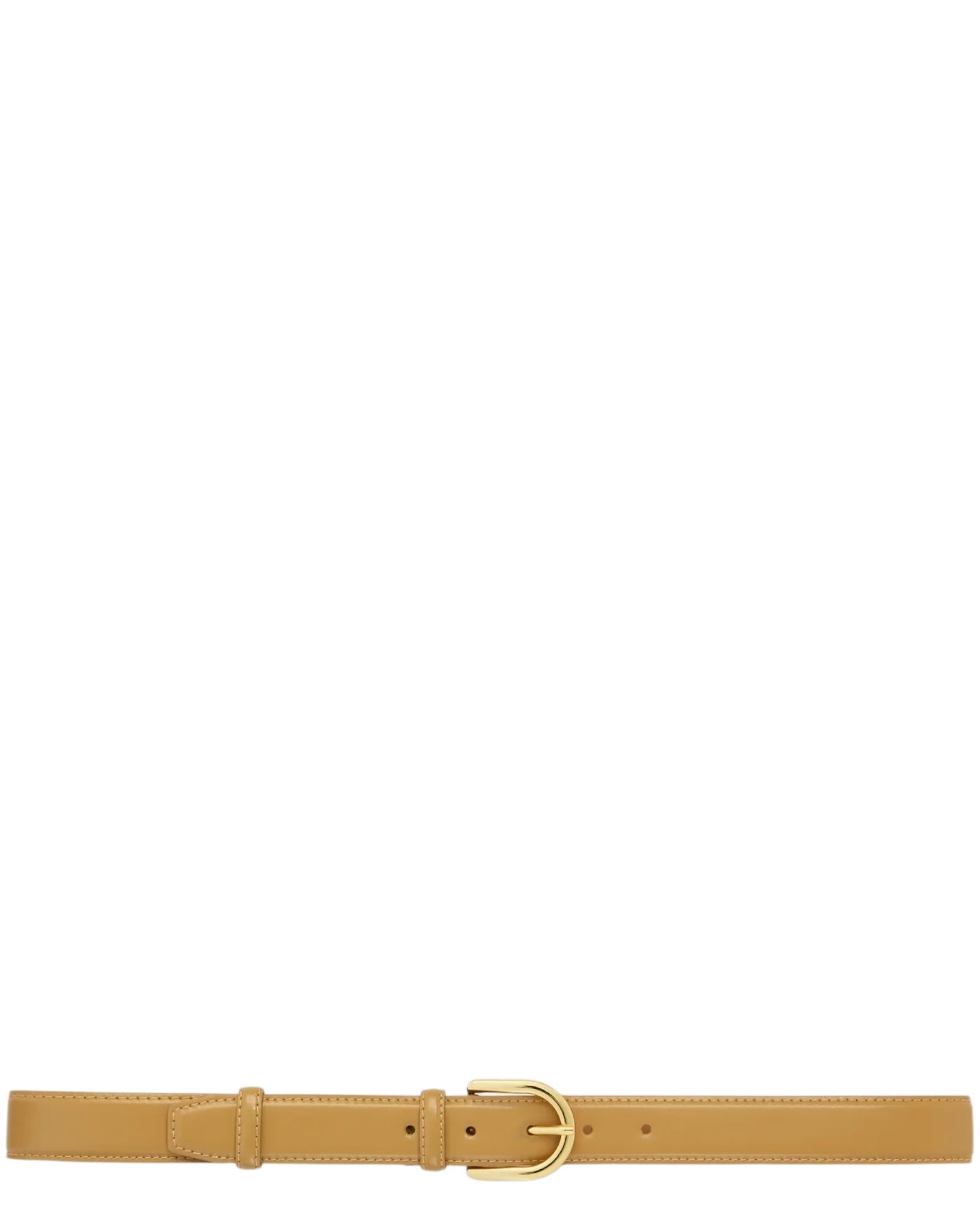 Δερμάτινη ζώνη με χρυσή αγκράφα