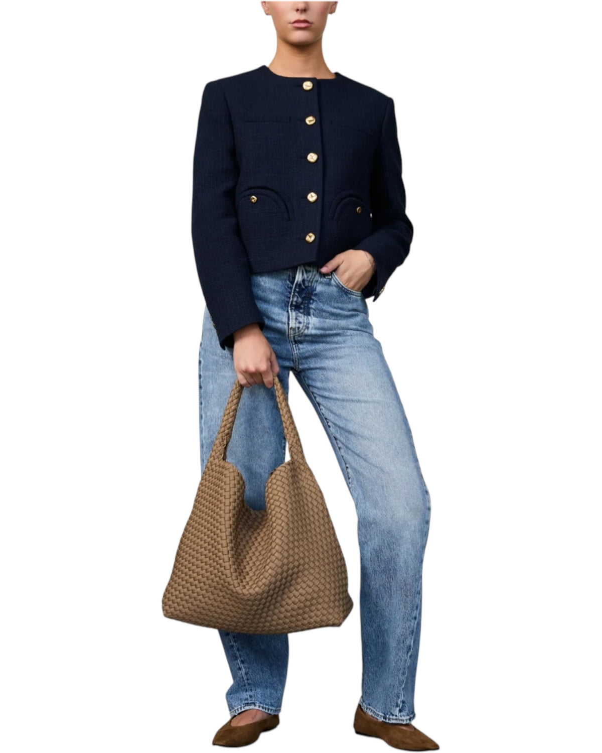 Tote μεγάλη τσάντα bucket RETRO SAND