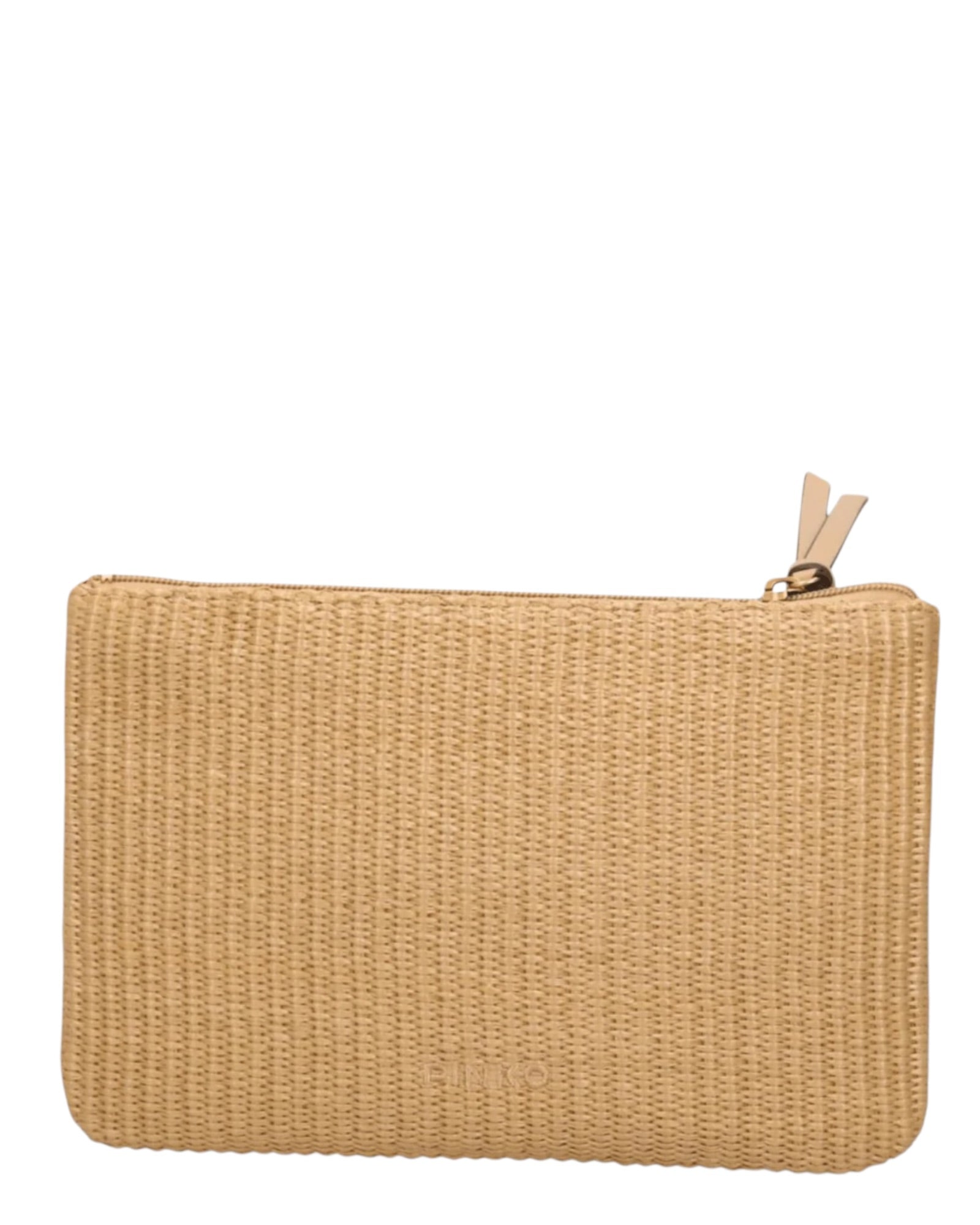 Μικρή τσάντα από raffia με LOVE BIRDS λογότυπο POCHETTE RAFIA