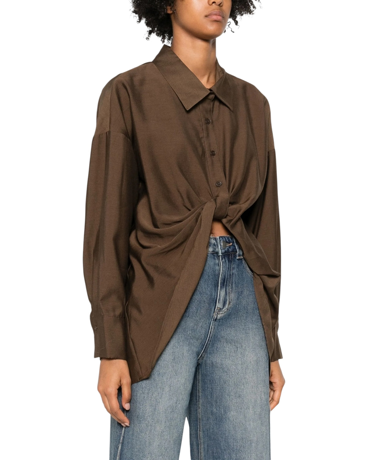 Πουκάμισο με μπροστινό κόμπο