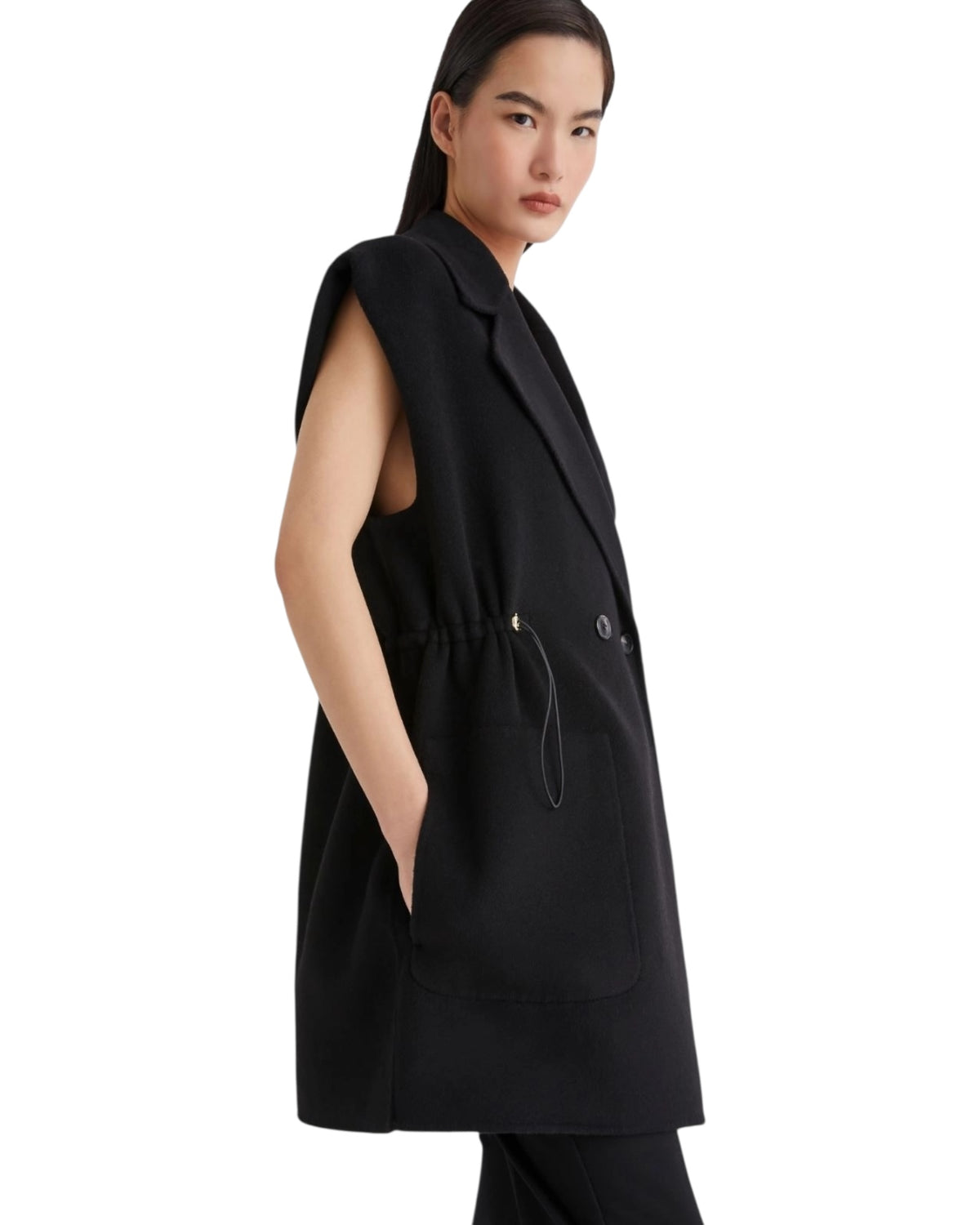 Μακρύ μάλλινο γιλέκο MOLE