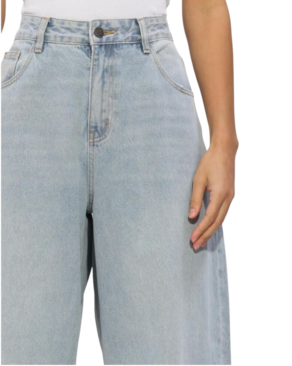 Ψηλόμεσο wide leg τζιν