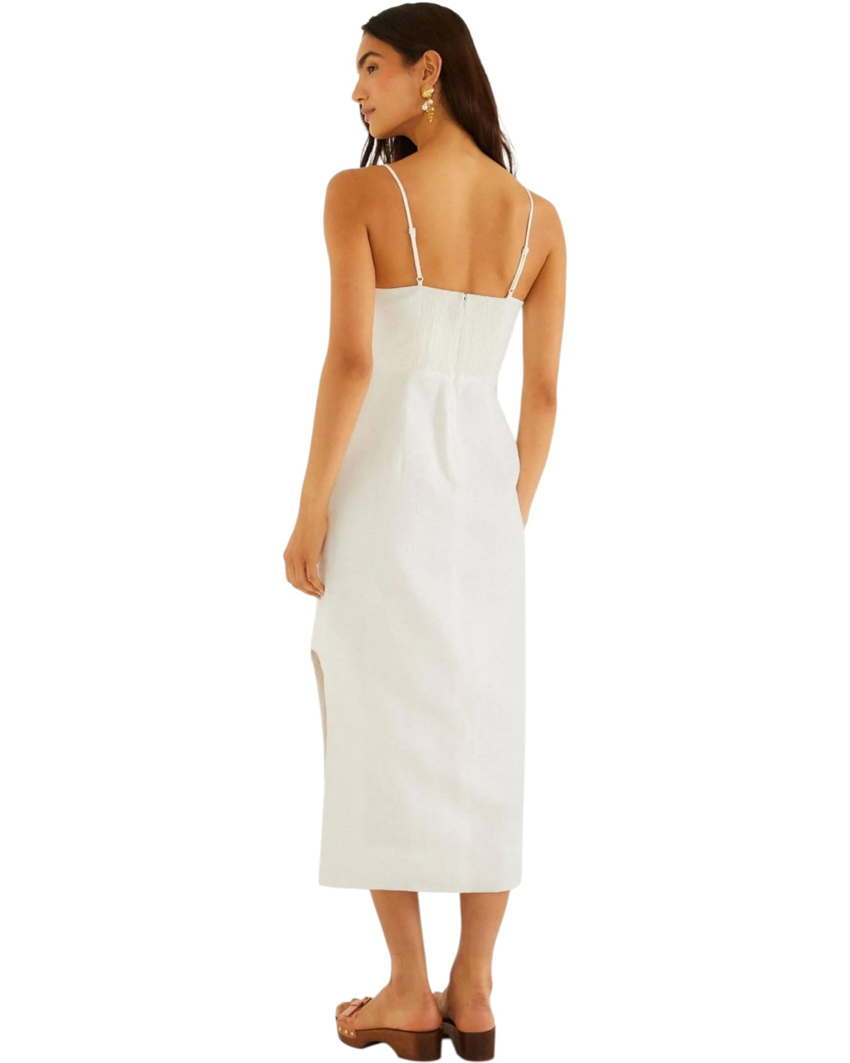 Φόρεμα midi με μπούστο SLEEVELESSMIDI SHELL
