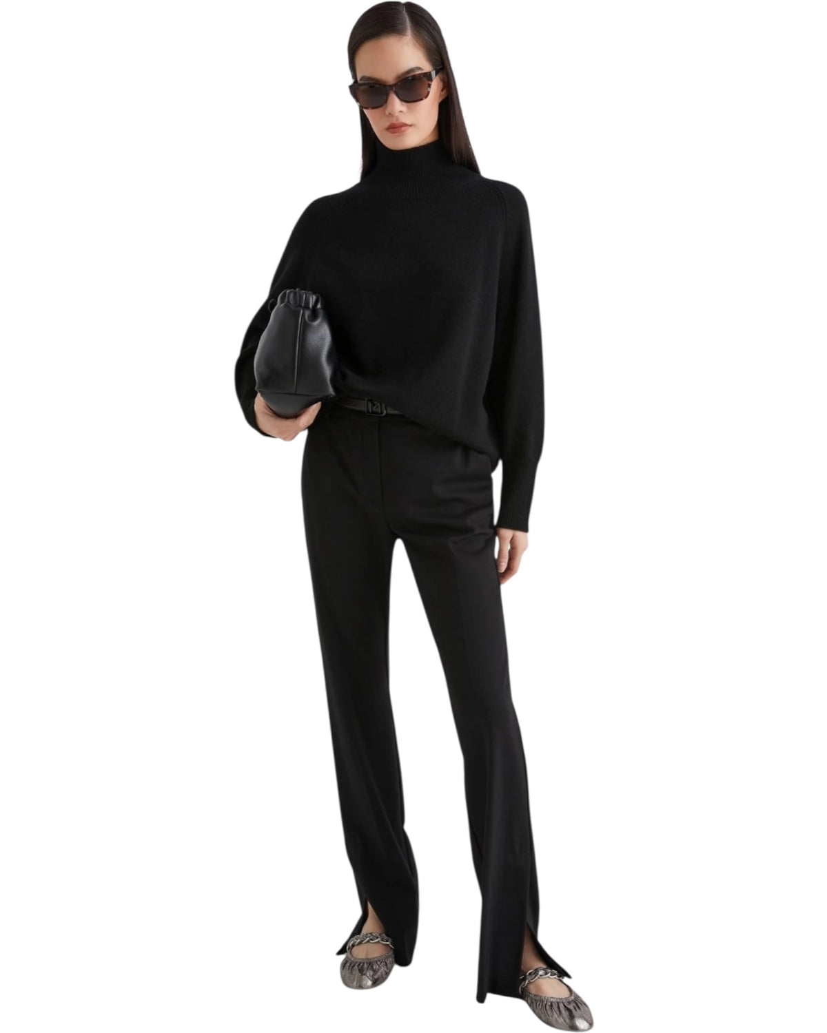 Πουλόβερ oversized από μαλλί και κασμίρ ISMAELE