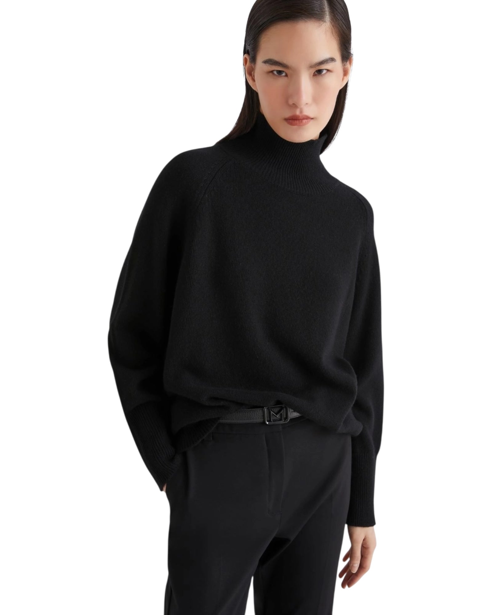 Πουλόβερ oversized από μαλλί και κασμίρ ISMAELE