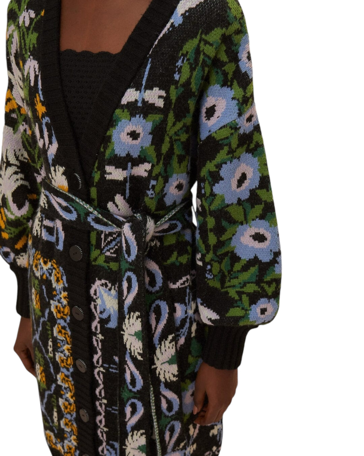 Ζακέτα Midi με winter garden print