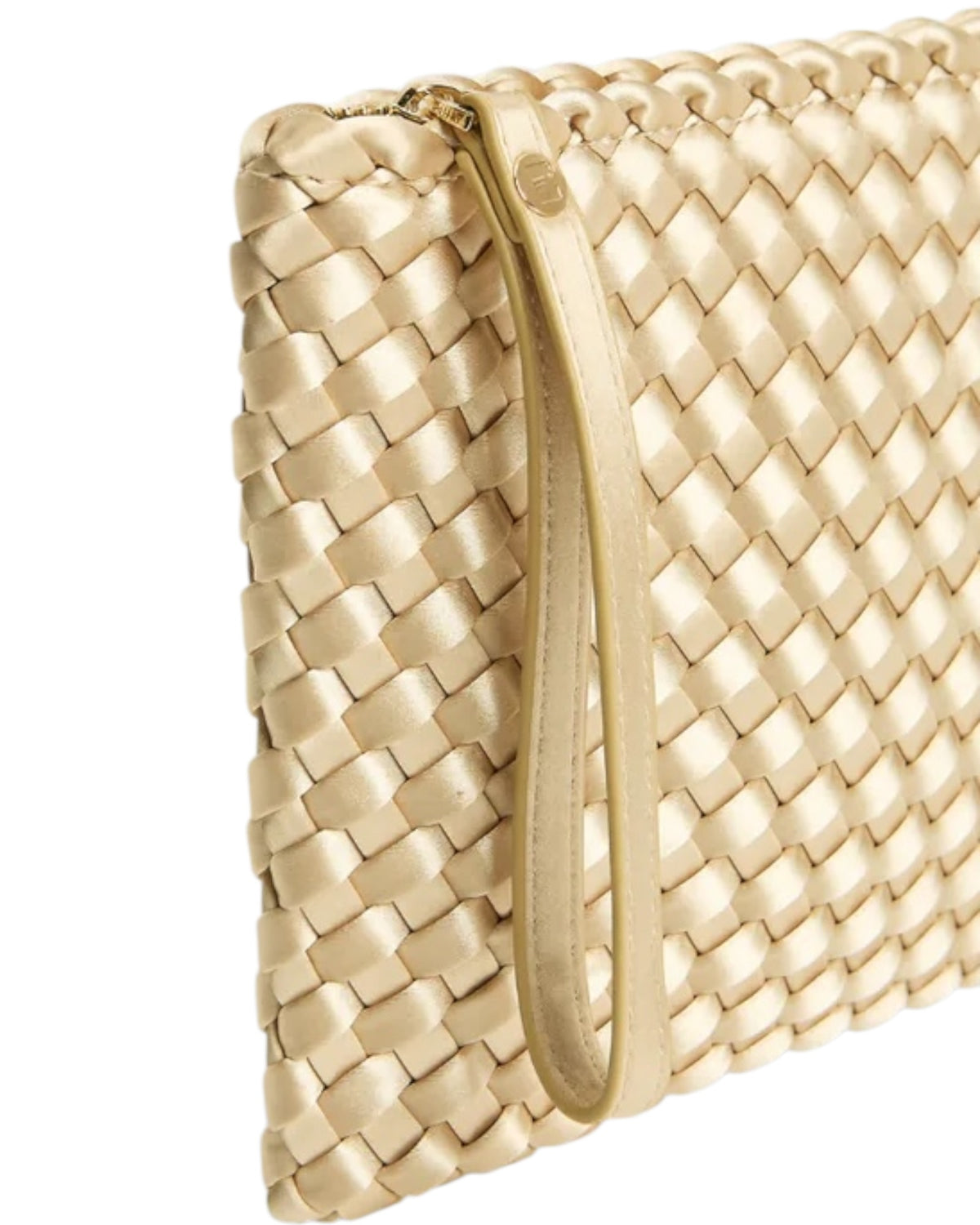 Clutch Champagne Satin Gold