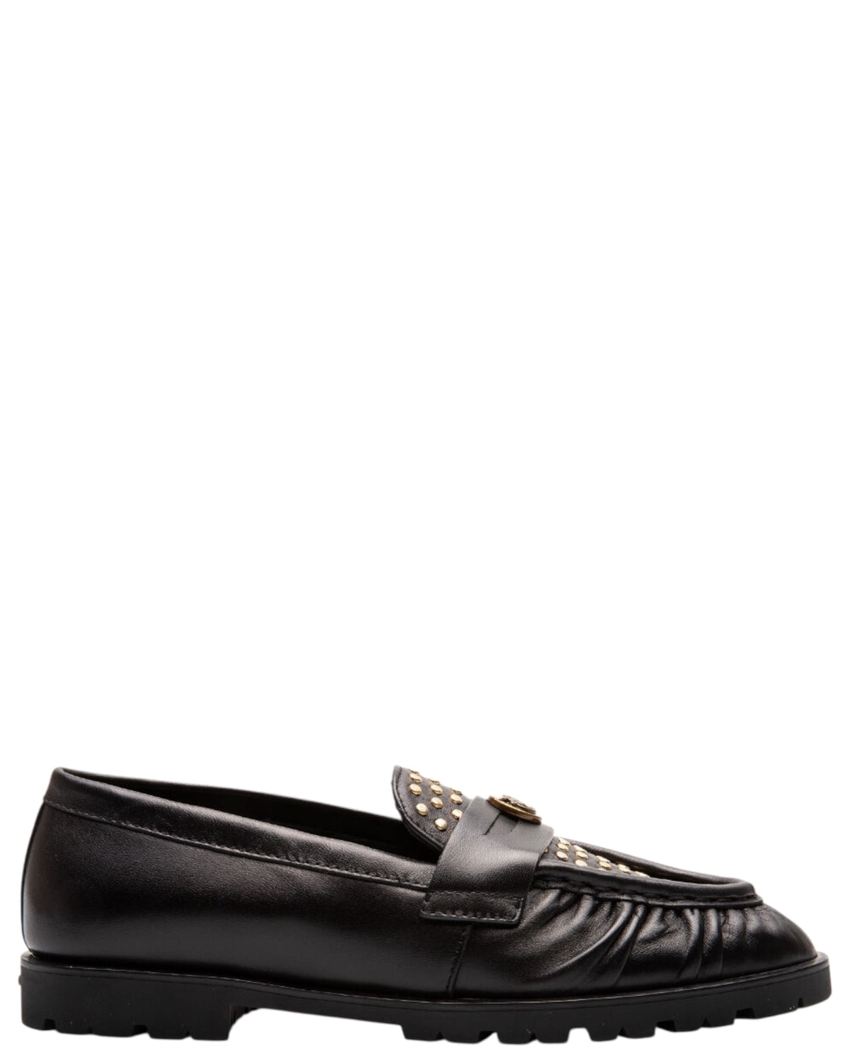 Δερμάτινα μοκασίνια με studs NORA 01