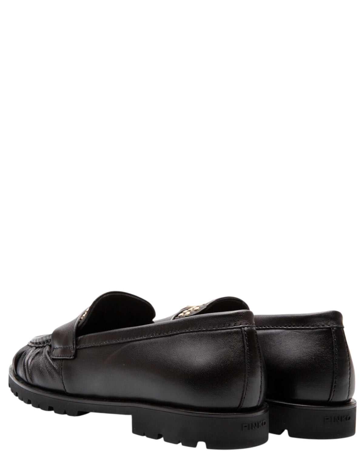 Δερμάτινα μοκασίνια με studs NORA 01