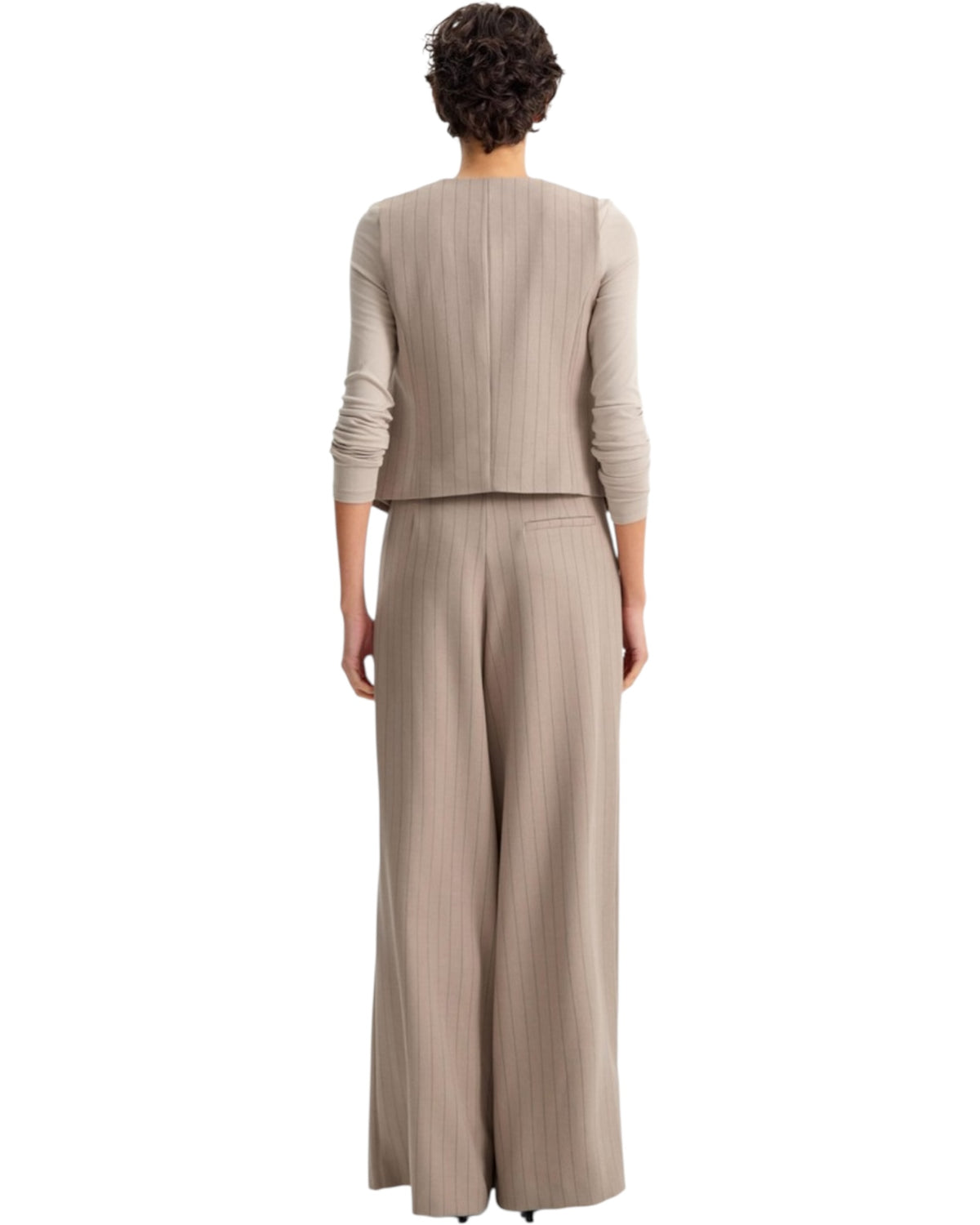 Παντελόνι wide leg ριγέ