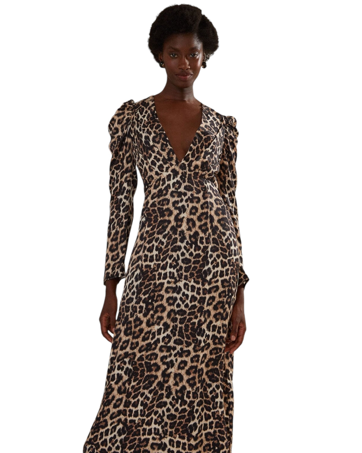 Φόρεμα Midi με animal print