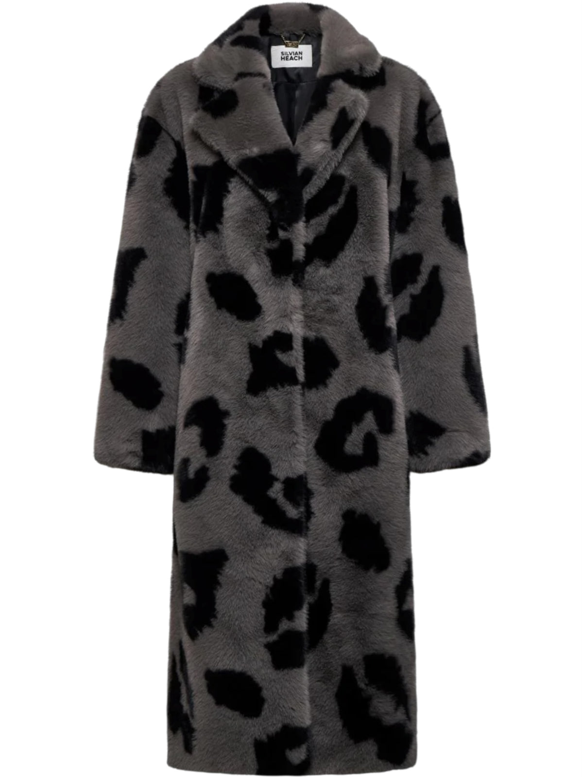 Μακρύ παλτό από οικολογική γούνα LEMOS