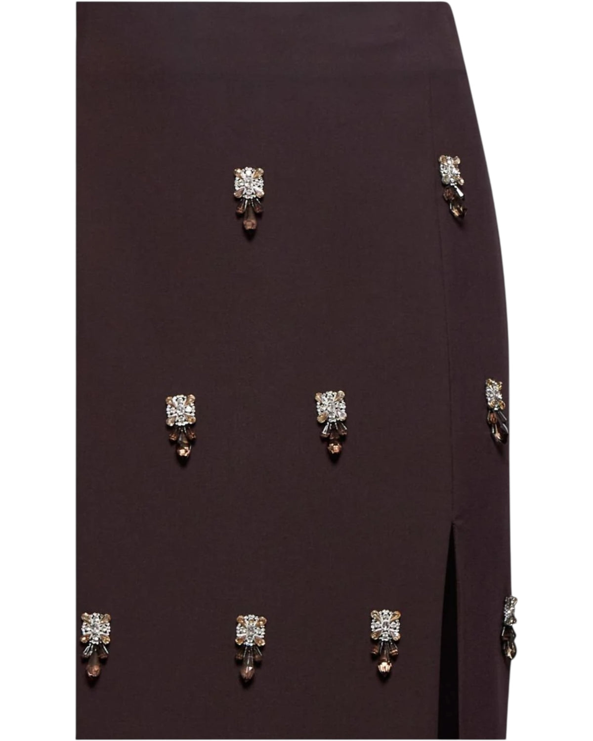 Ίσια φούστα με λεπτομέρειες από κοσμήματα FIRES