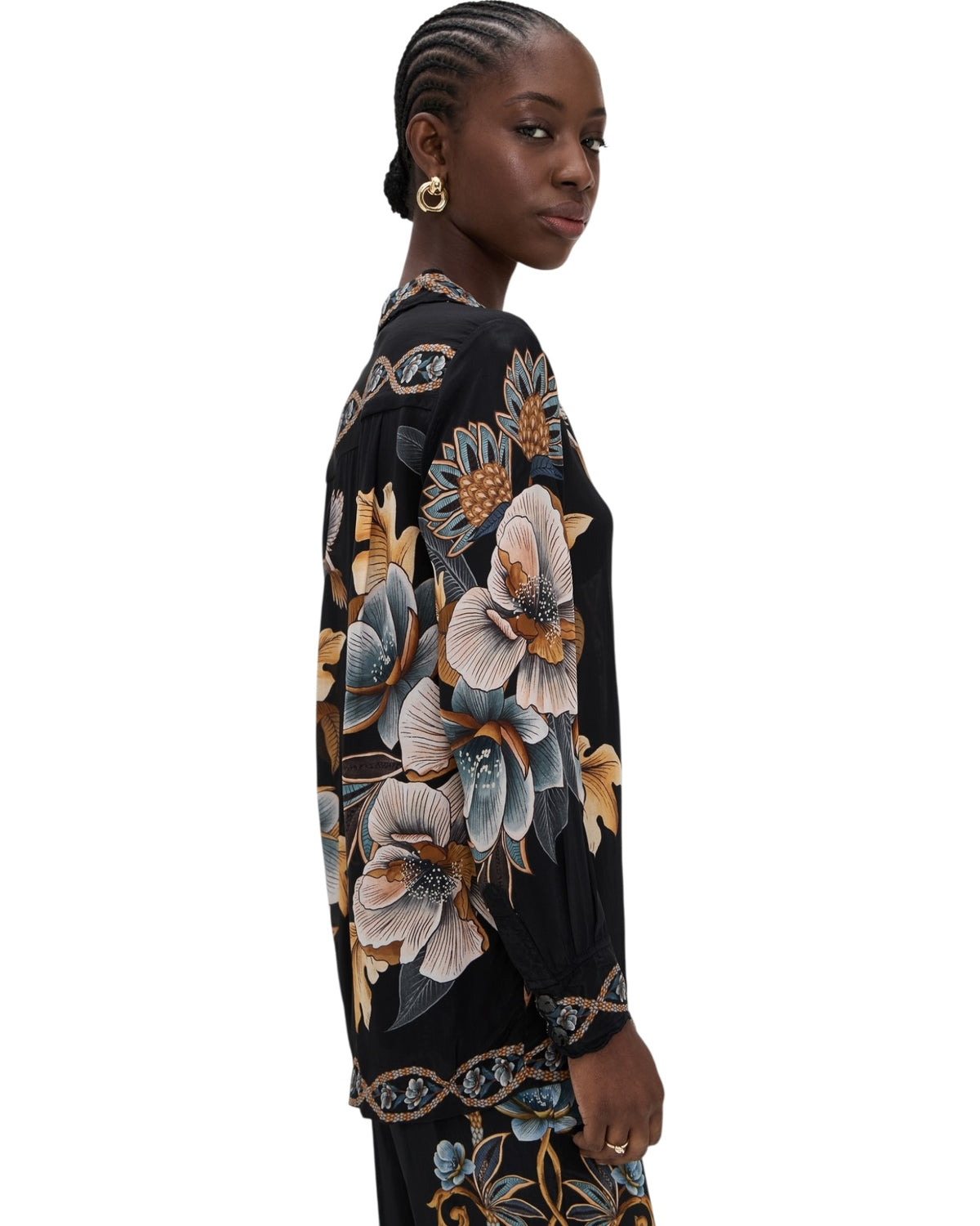 Πουκάμισο με φλοράλ μοτίβο φιδιού