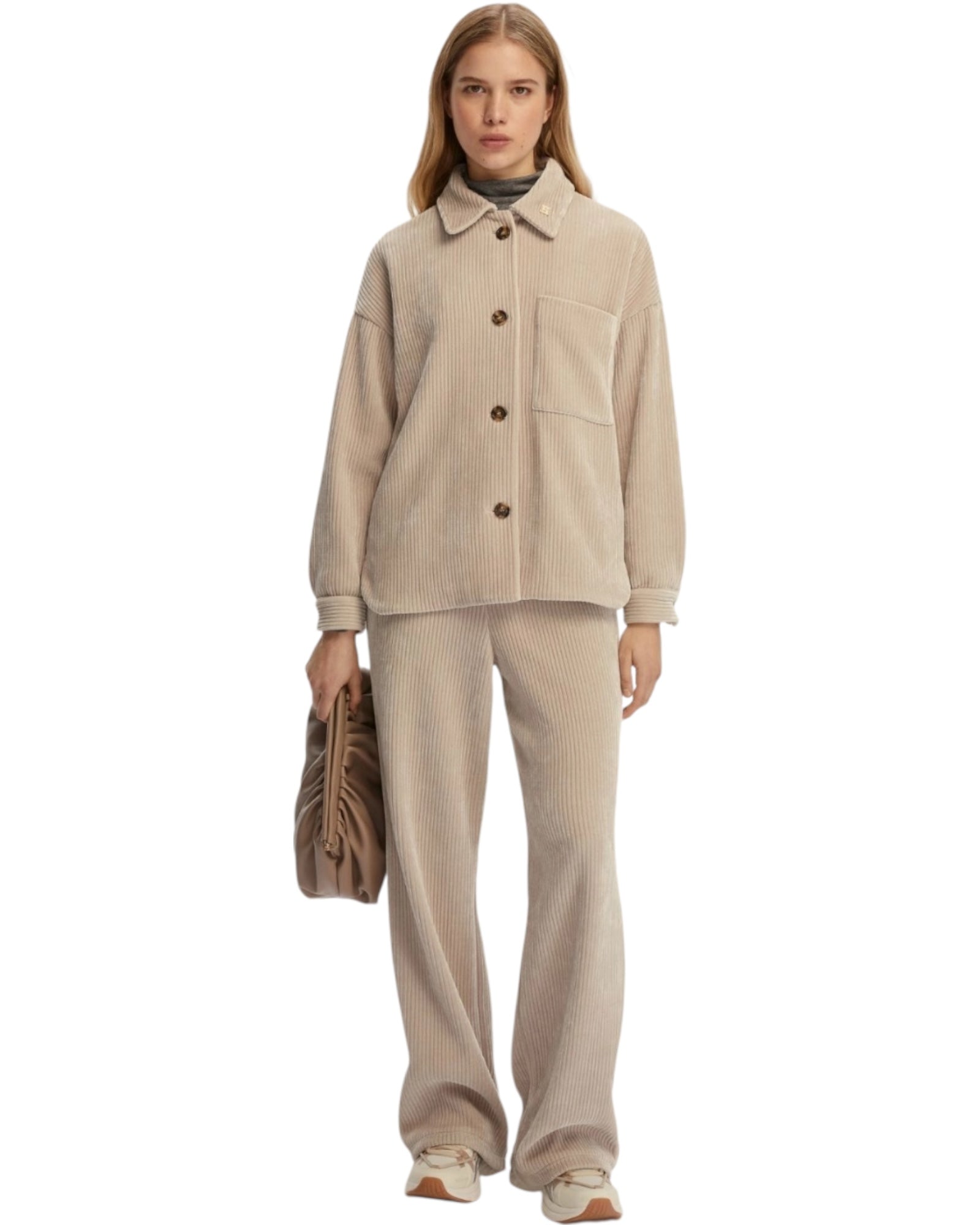 Oversized ζέρσεϊ κοτλέ πουκάμισο ANDY