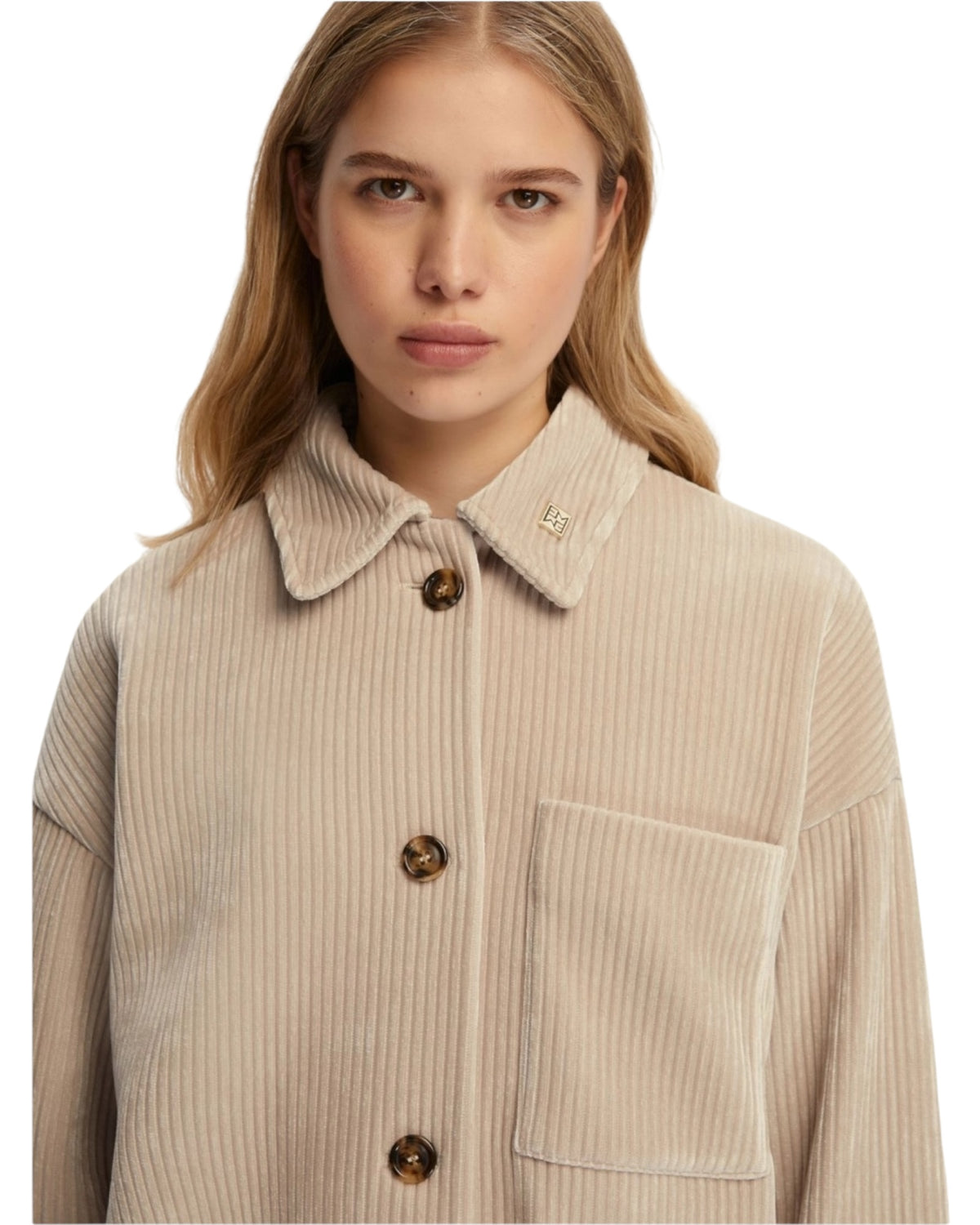 Oversized ζέρσεϊ κοτλέ πουκάμισο ANDY