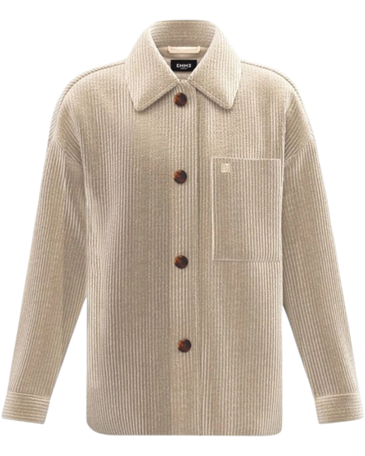 Oversized ζέρσεϊ κοτλέ πουκάμισο ANDY