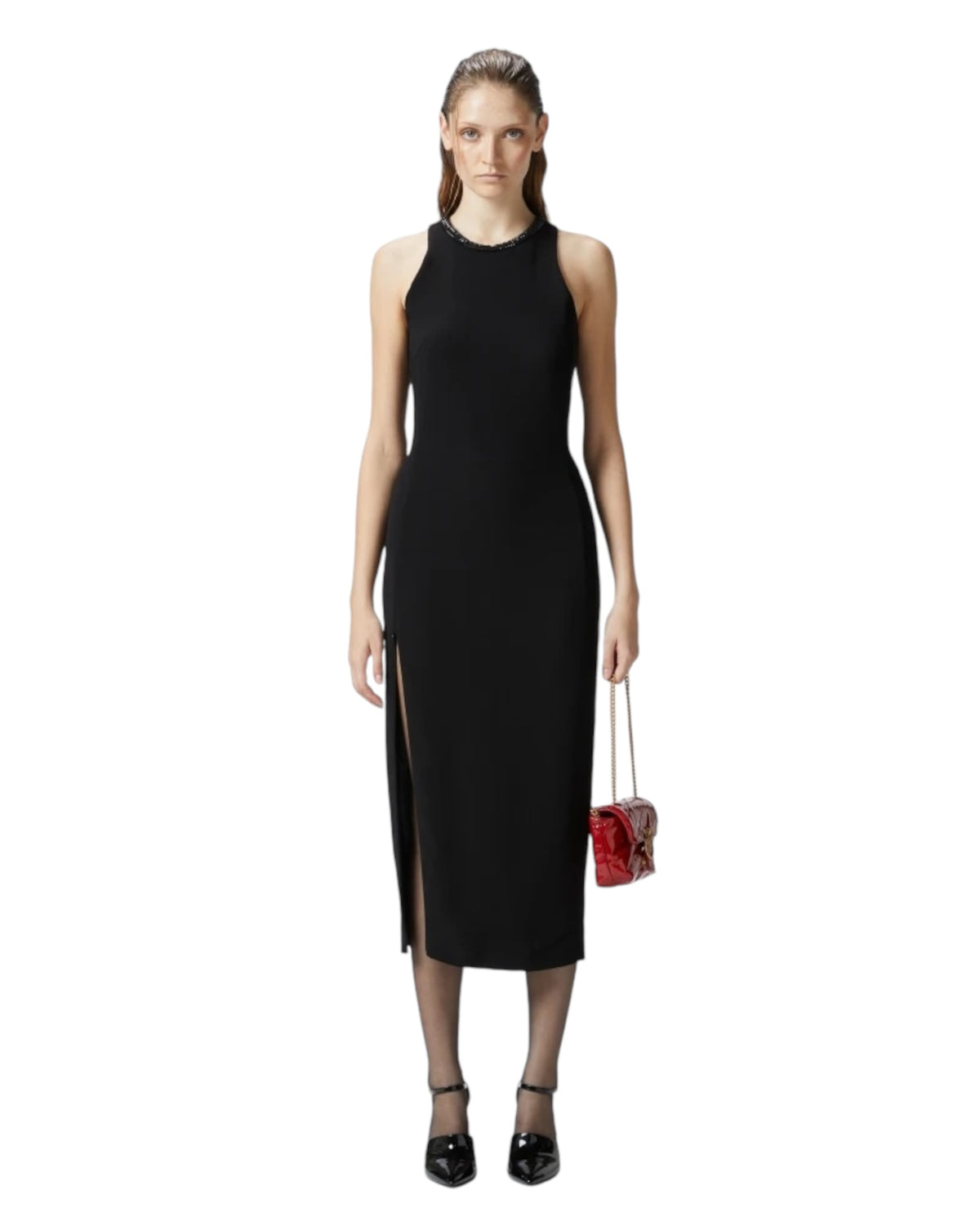 Φόρεμα Midi με στρας HONFLEUR