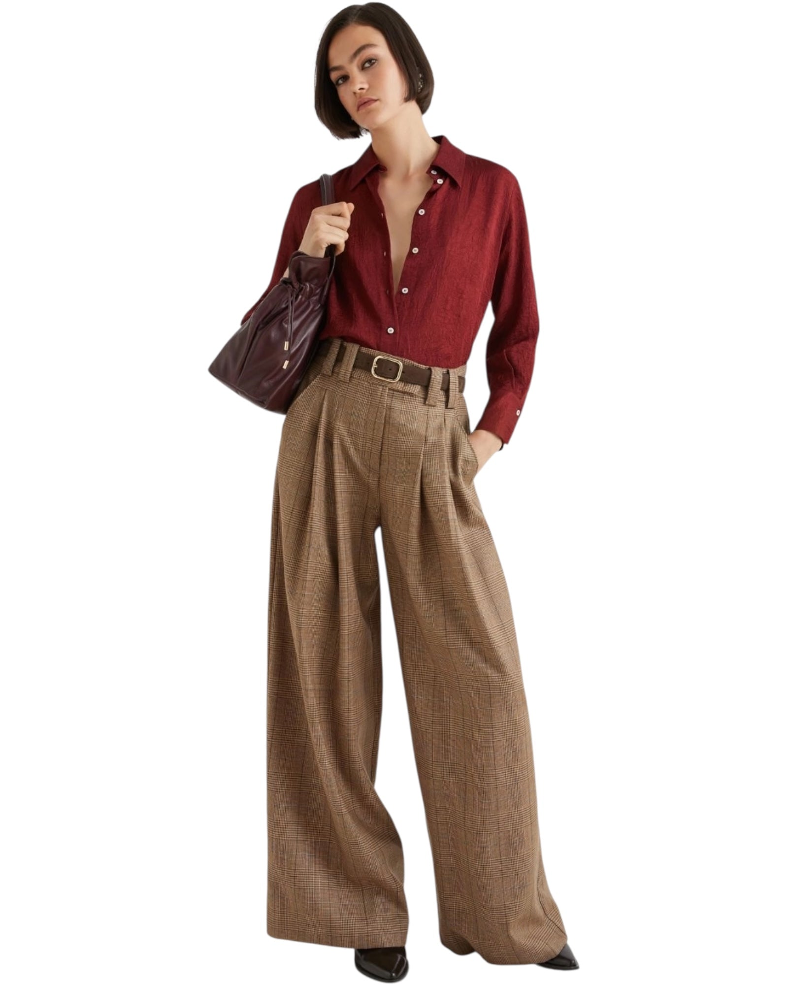 Μάλλινο παντελόνι palazzo  ULTRA