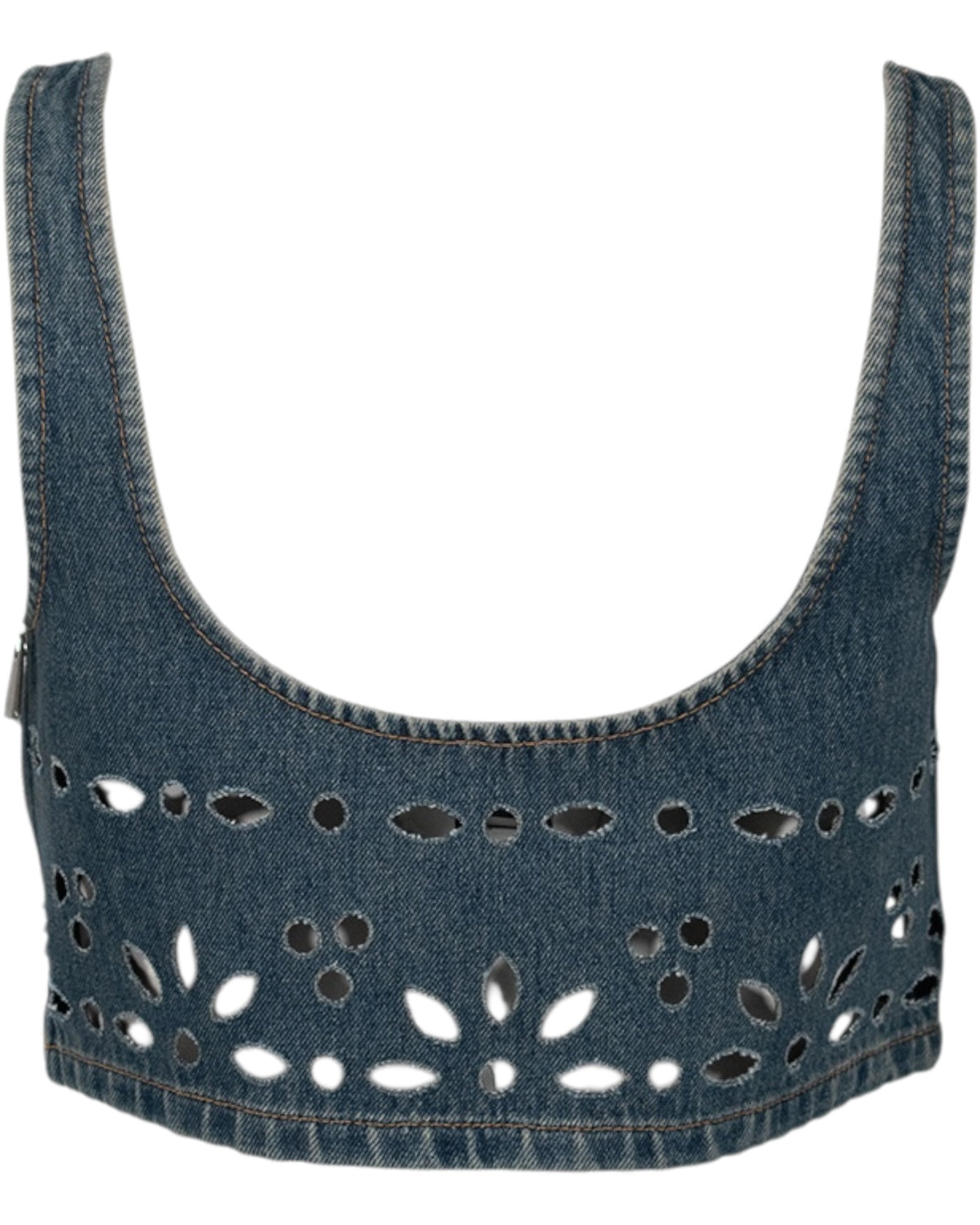 Τζιν διάτρητο crop top THORA