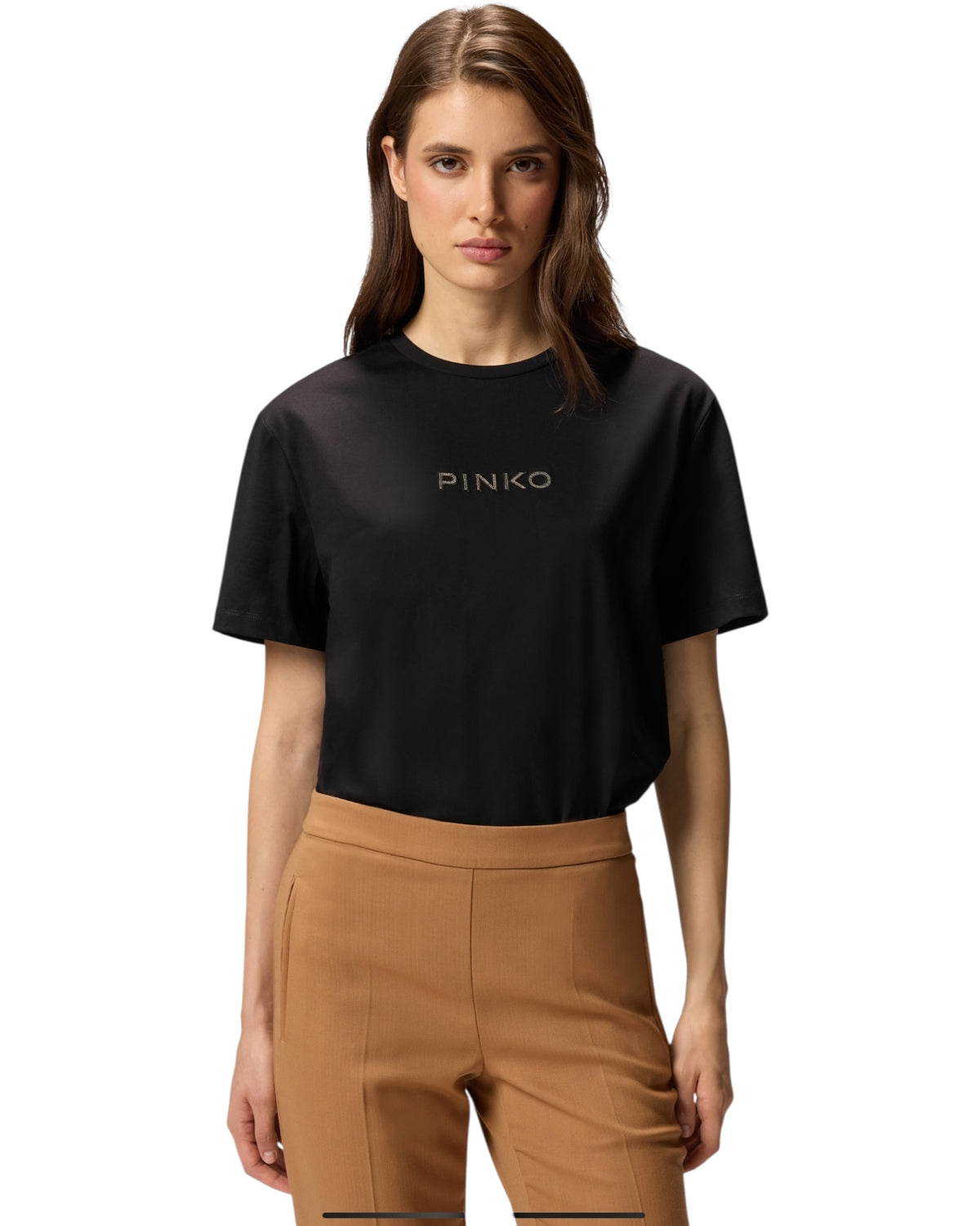 Μπλούζα με λογότυπο στρας STREPITOSO