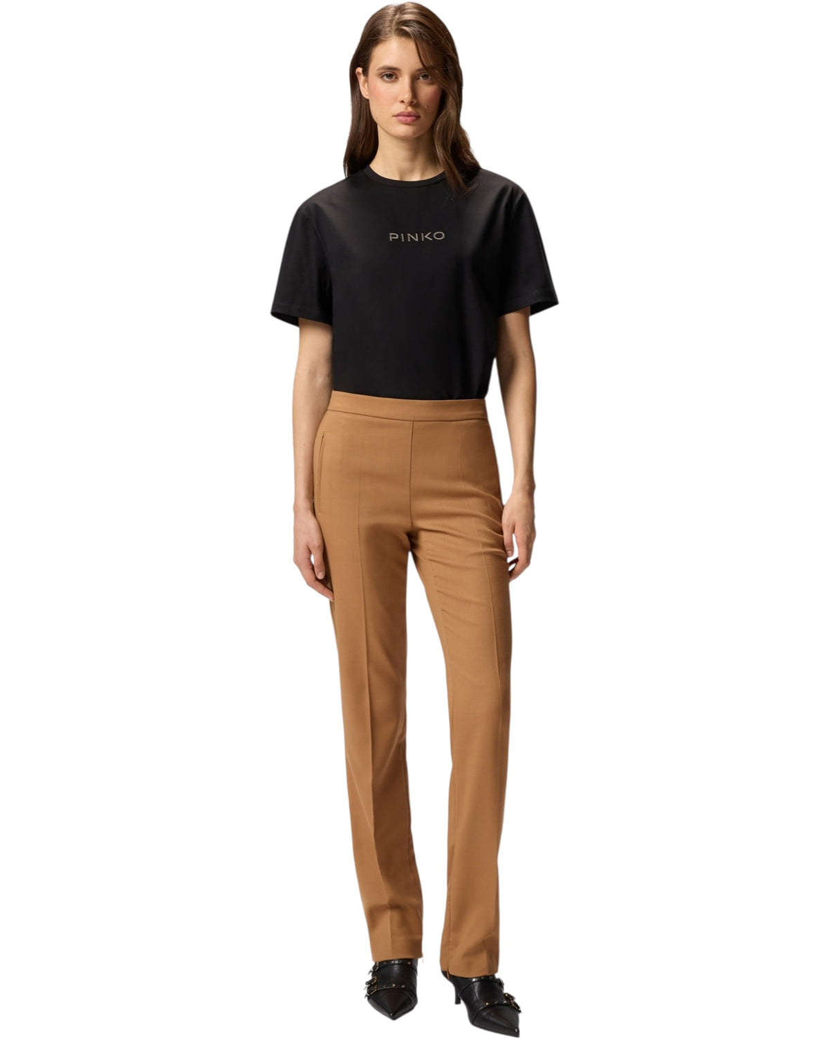 Μπλούζα με λογότυπο στρας STREPITOSO