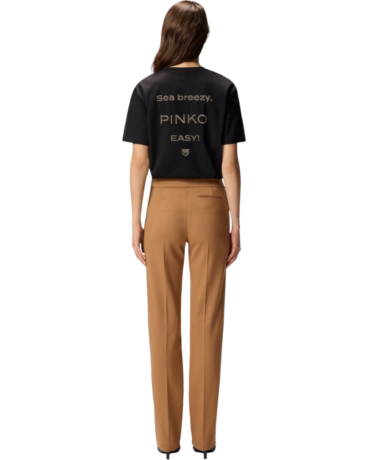 Μπλούζα με λογότυπο στρας STREPITOSO